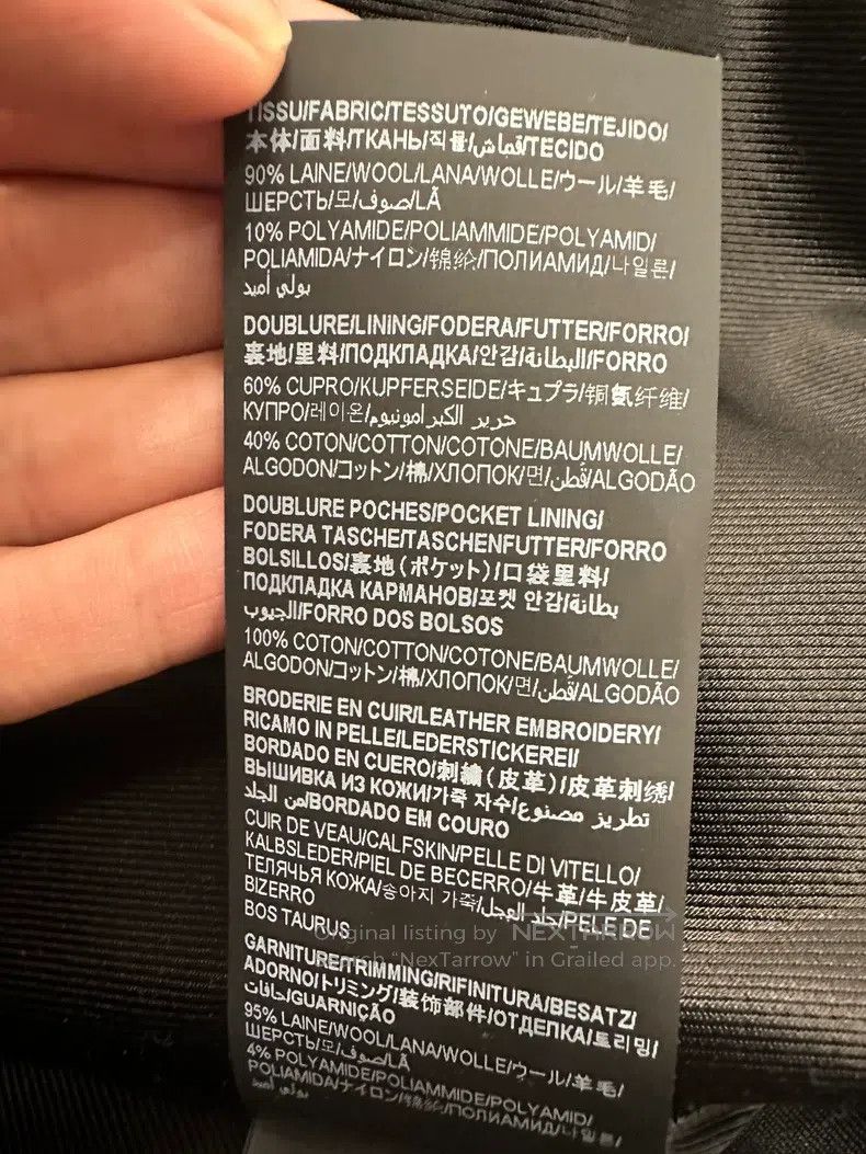 Saint Laurent Paris Saint Laurent Paris Black Wool Slogan Baseball Jacket Size US M / EU 48-50 / 2 - 5 Thumbnail