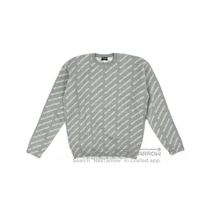 Balenciaga Balenciaga Logo Print Long Sleeve Sweater. Size US S / EU 44-46 / 1 - 2 Thumbnail