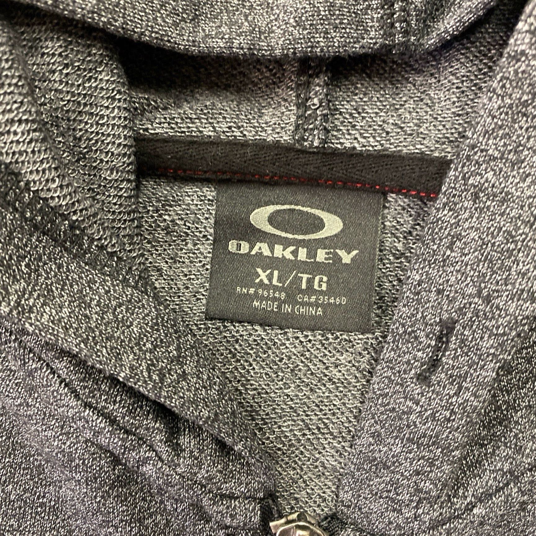 Oakley VINTAGE Oakley Hoodie Mens XL Gray Sweatshirt Zip Up Size US XL / EU 56 / 4 - 4 Thumbnail