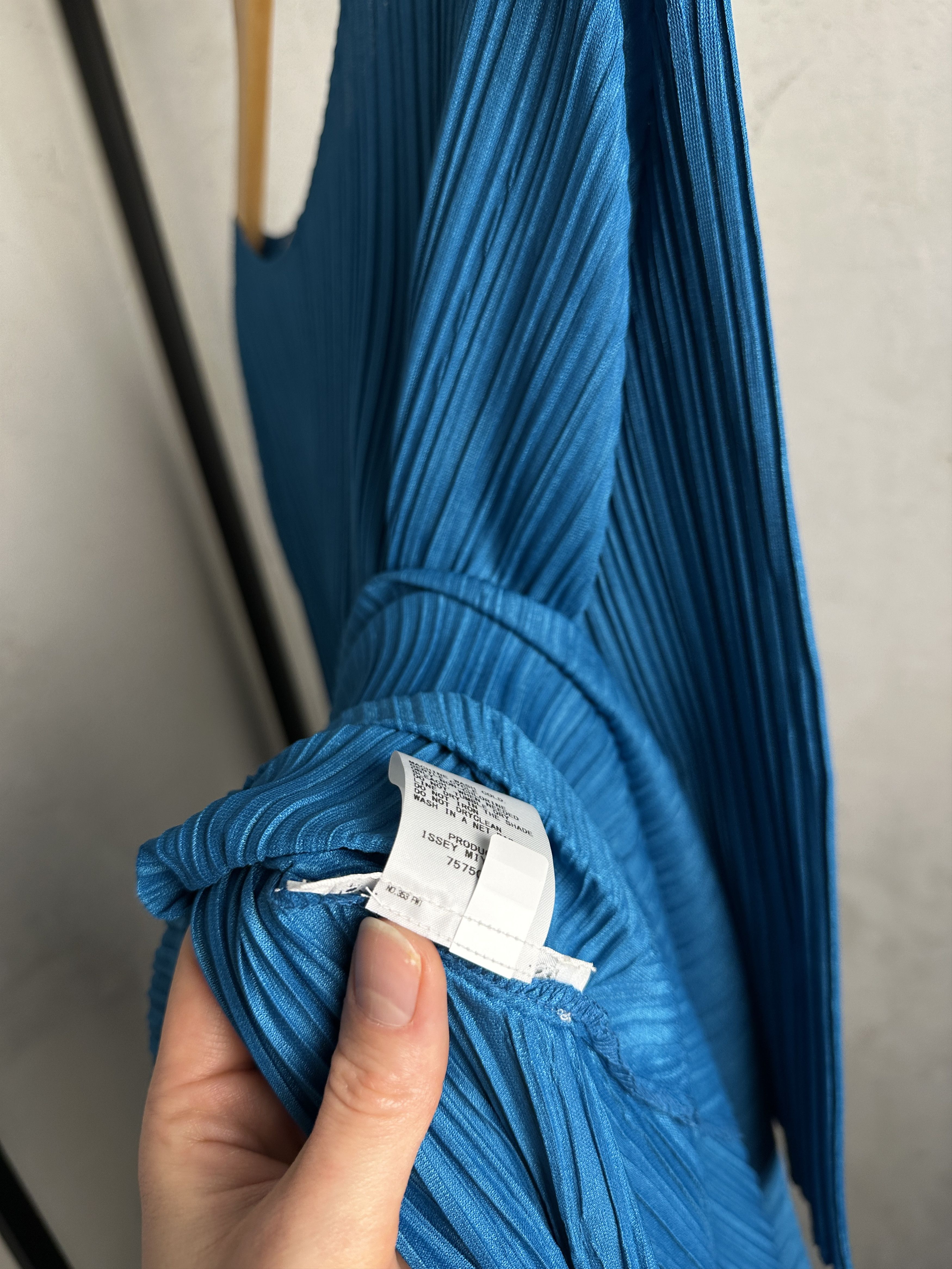 Issey Miyake Issey Miyake Pleats Please Cropped Sleeve Midi Dress Size L / US 10 / IT 46 - 6 Thumbnail