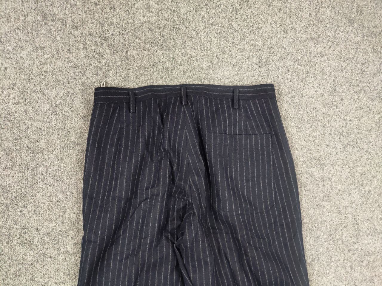 Other EnSoie Design Premium handmade wool Navy stripe Ankle Pants Size US 32 / EU 48 - 9 Thumbnail