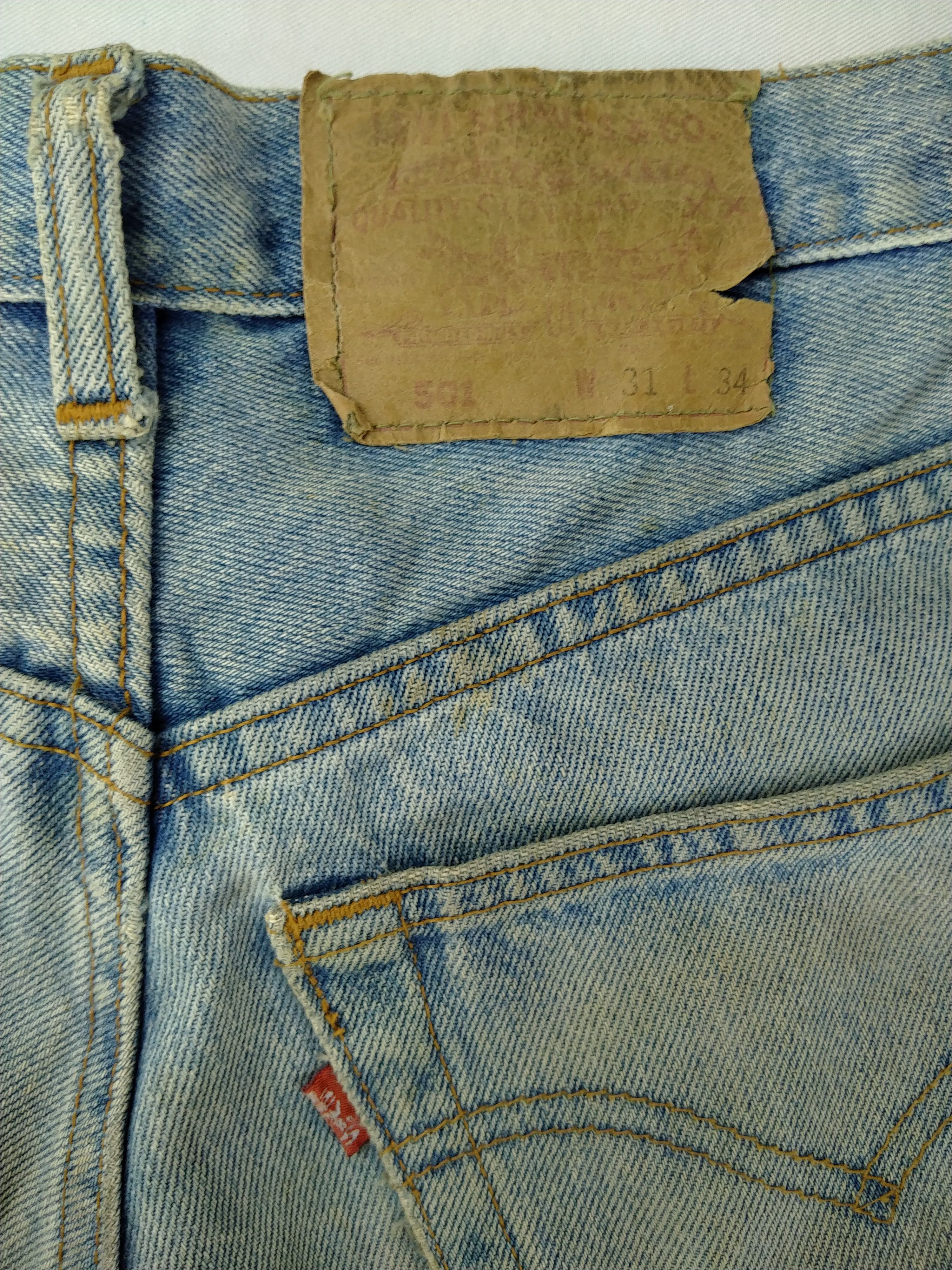 Levi's 90s Vintage Levi's 501 USA Rusty Denim 30x30 -JN525 Size US 30 / EU 46 - 9 Thumbnail