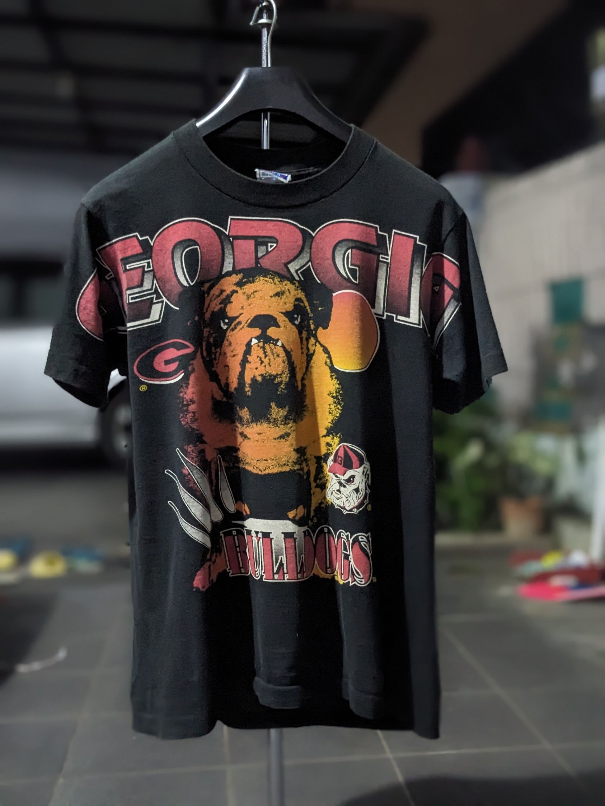 Vintage Georgia Bulldogs All over prints 90s Size US L / EU 52-54 / 3 - 1 Thumbnail