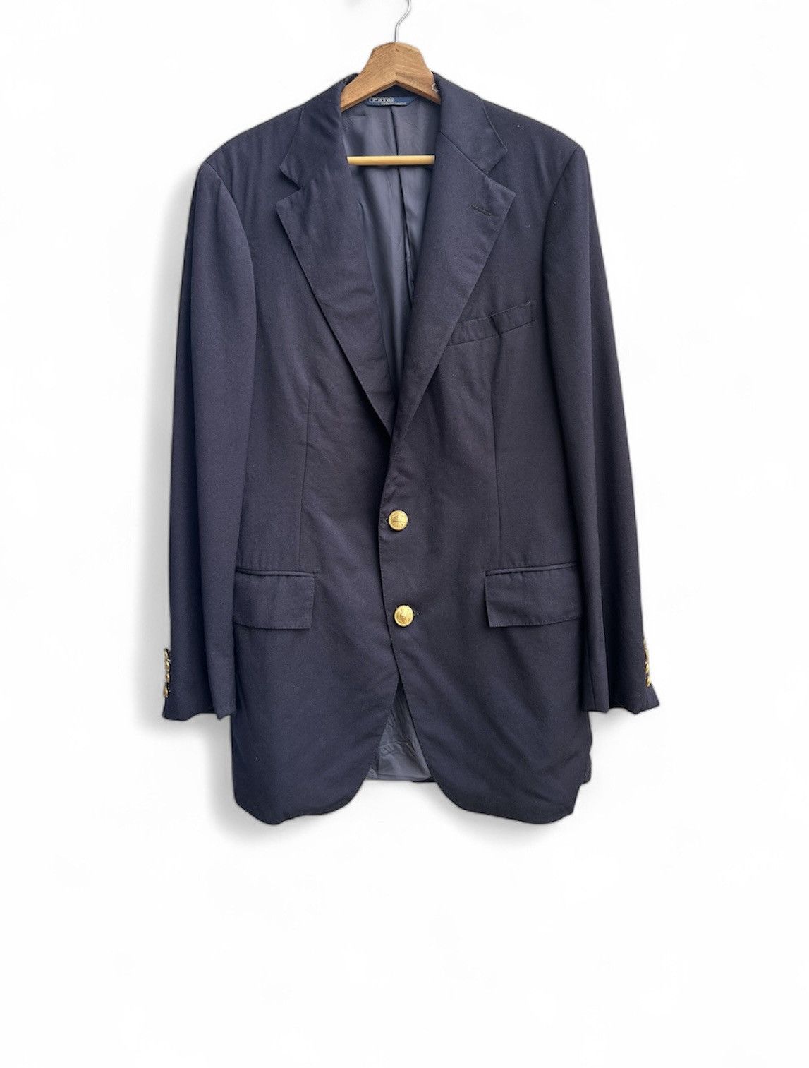 Polo Ralph Lauren Vintage Polo Ralph Lauren Blazer Gold Button Size 48L - 1 Thumbnail