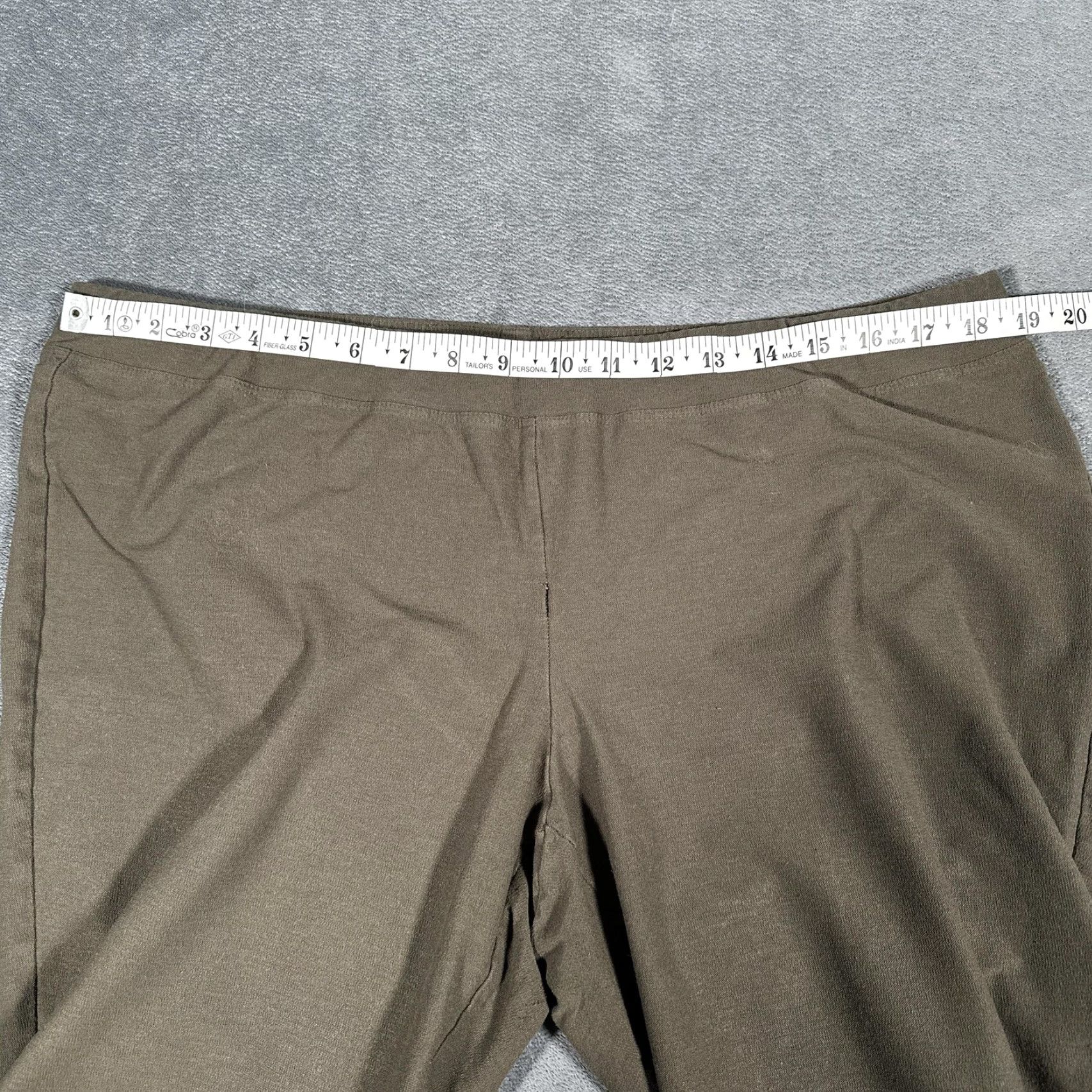 Eileen Fisher Eileen Fisher Pants Womens XL Green Jersey Ankle Tapered Pull On Casual Stretch Size XL / US 12-14 / IT 48-50 - 7 Thumbnail