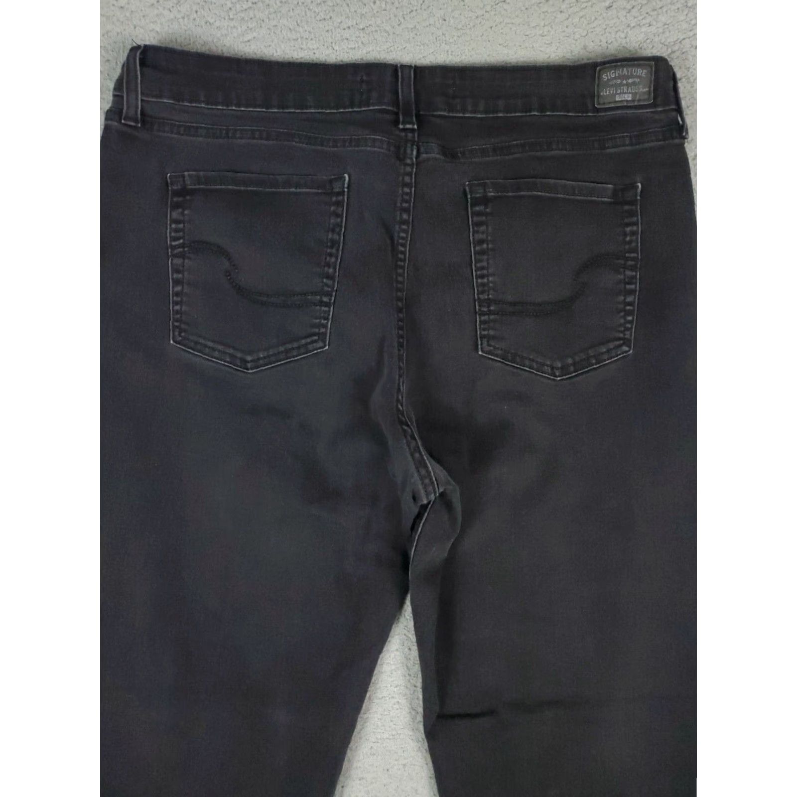 Levi's Levi's Jeans Women's Straight Denim Pants Size 34x28 Black Regular Fit 5-Pocket Classic Size 24" / US 00 / IT 34 - 7 Thumbnail
