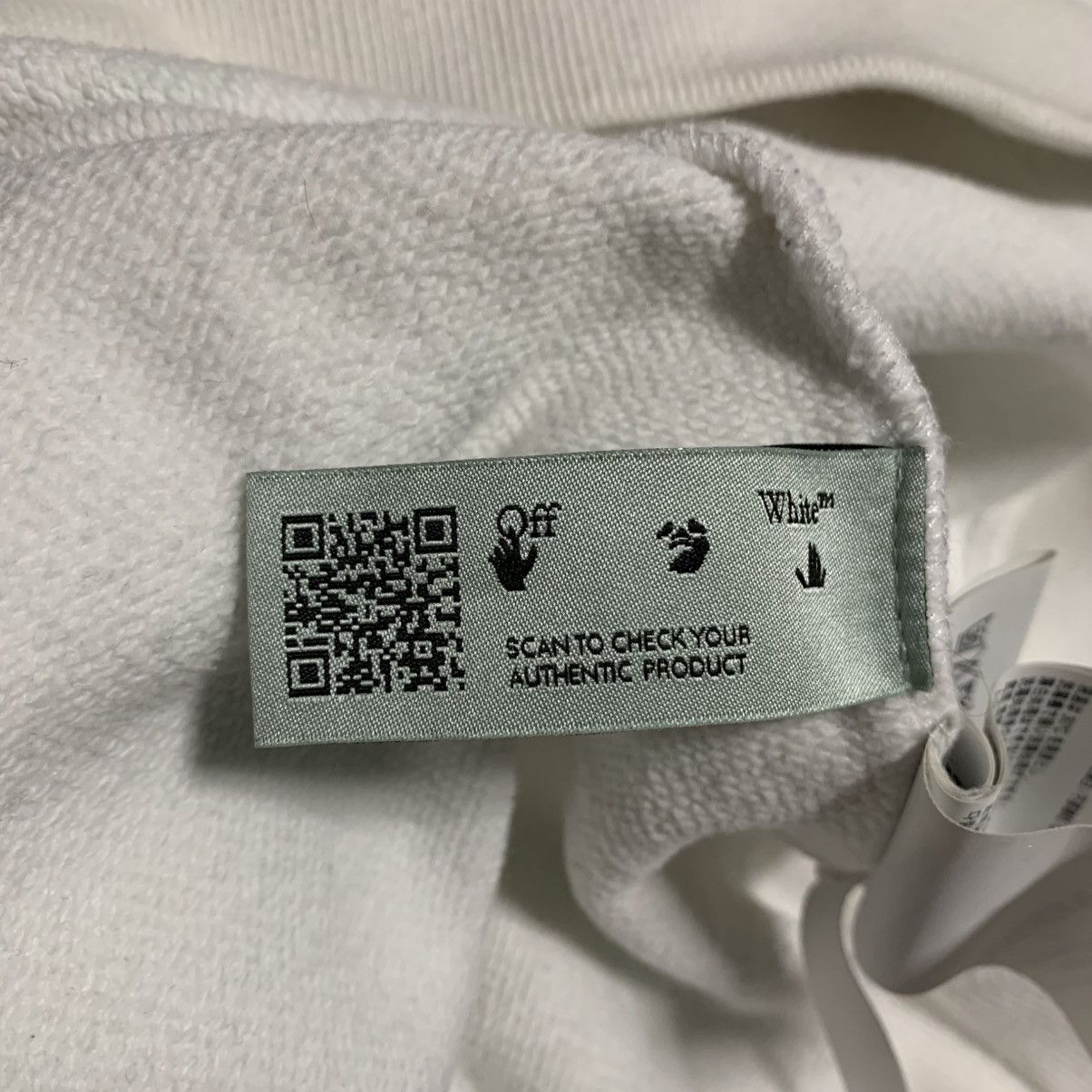 Off-White Off White Medium Pascal Arrows White Hoodie Virgil Abloh Size US M / EU 48-50 / 2 - 12 Thumbnail