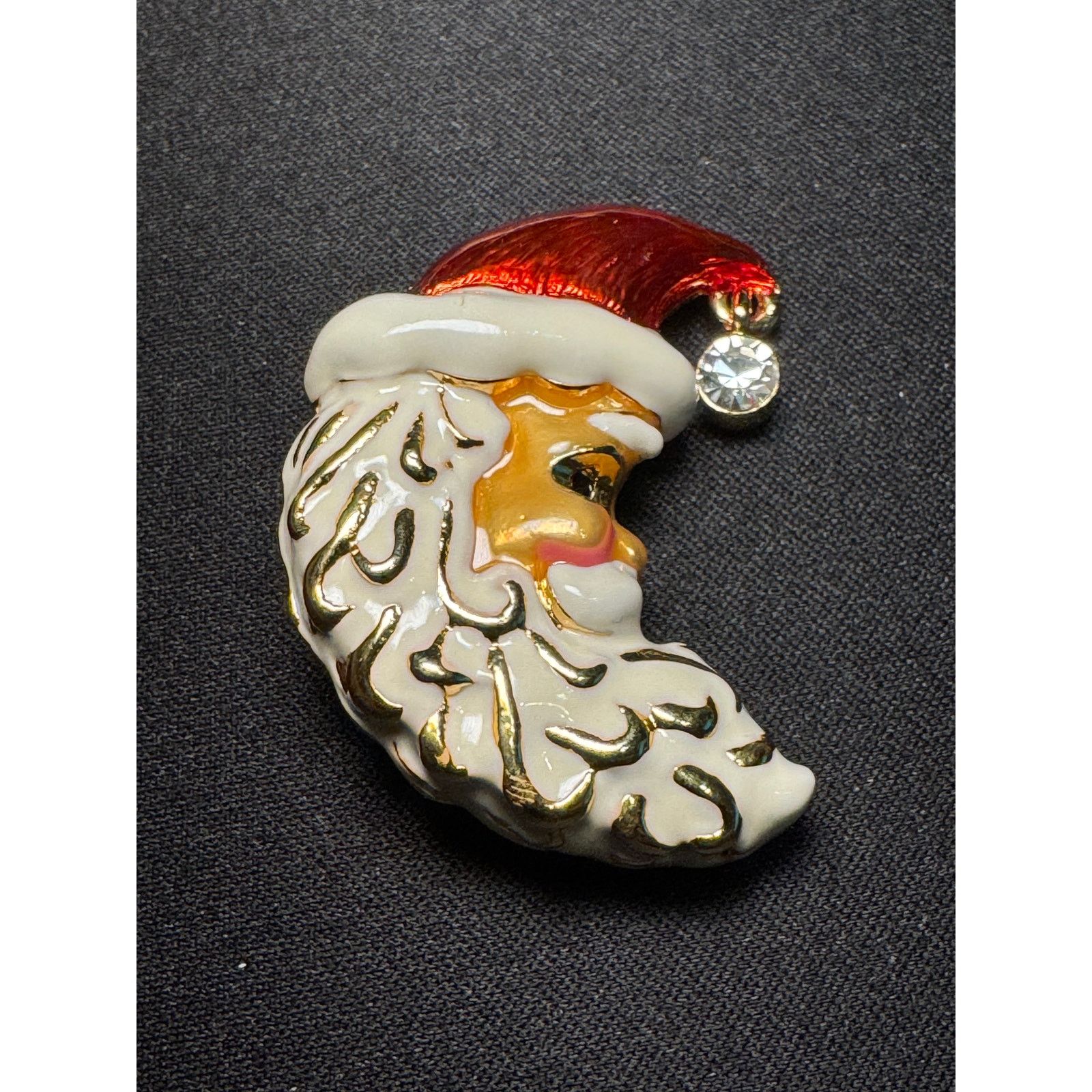 Other Vintage Christopher Radko Enamel Santa Claus Brooch Size ONE SIZE - 1 Thumbnail