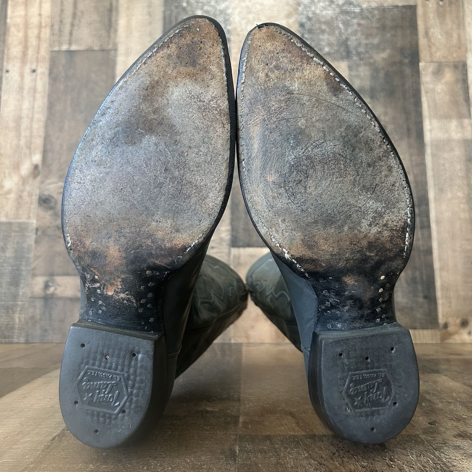 Tony Lama Tony Lama Vintage Gray Western Cowboy Boots Mens 9.5 EE Size US 9.5 / EU 42-43 - 5 Thumbnail
