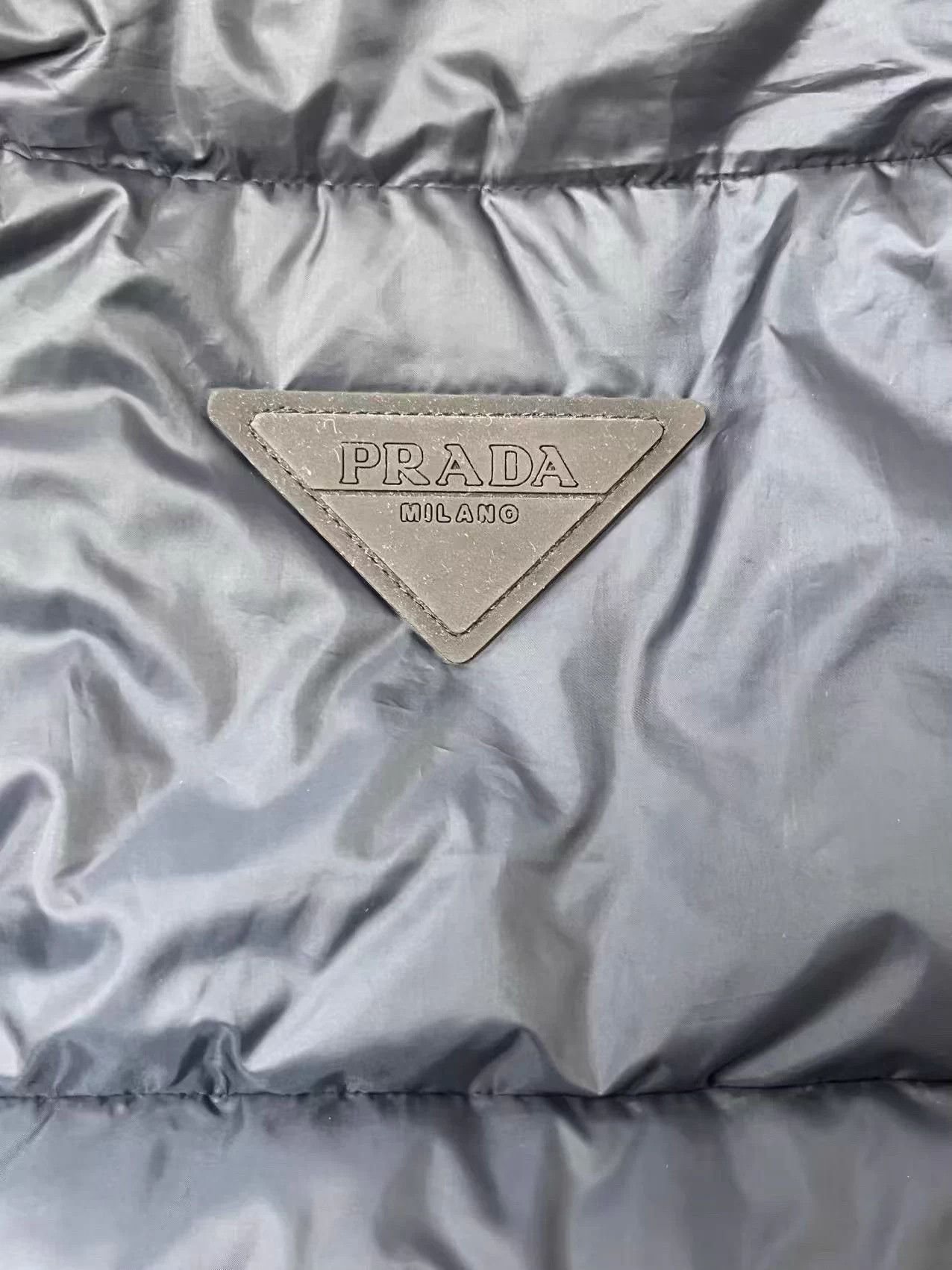 Prada PRADA Men's Stand Collar Solid Down Jacket 50 New Size US M / EU 48-50 / 2 - 3 Thumbnail