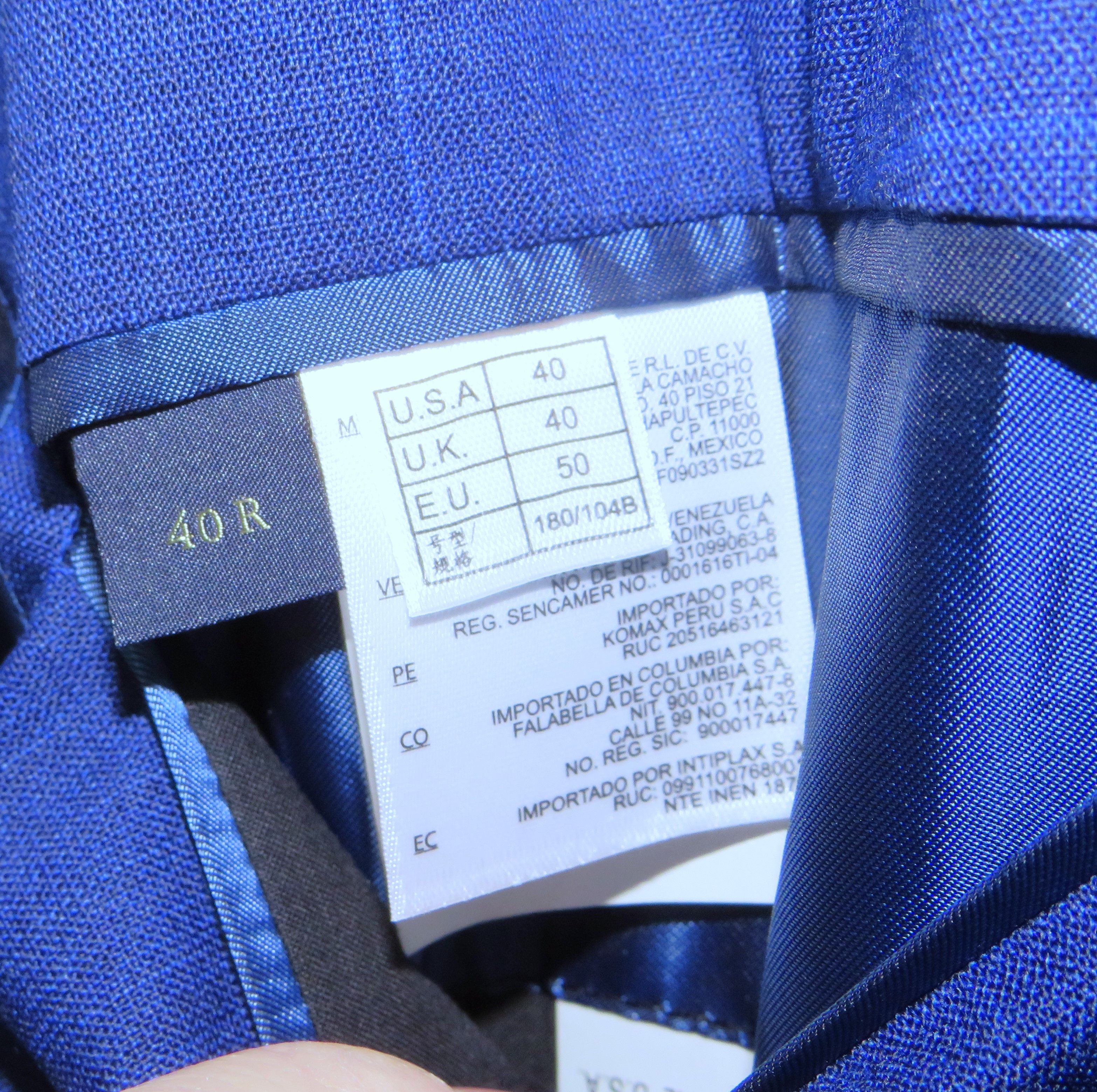 Brooks Brothers Golden Fleece Current Blue Plaid Two Button Suit 40R NWT Size 40R - 17 Thumbnail