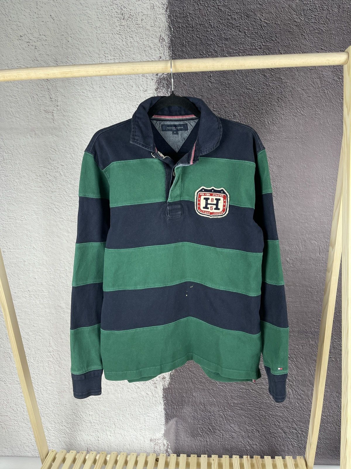 Tommy Hilfiger Tommy Hilfiger vintage striped rugby long sleeve polo Size US M / EU 48-50 / 2 - 1 Thumbnail