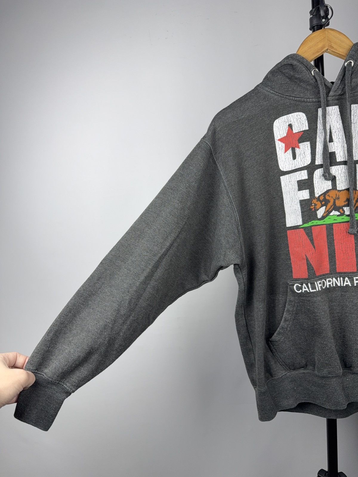 Vintage Vintage 90s Retro USA Logo California Republic Bear Hoodie Size US S / EU 44-46 / 1 - 8 Thumbnail