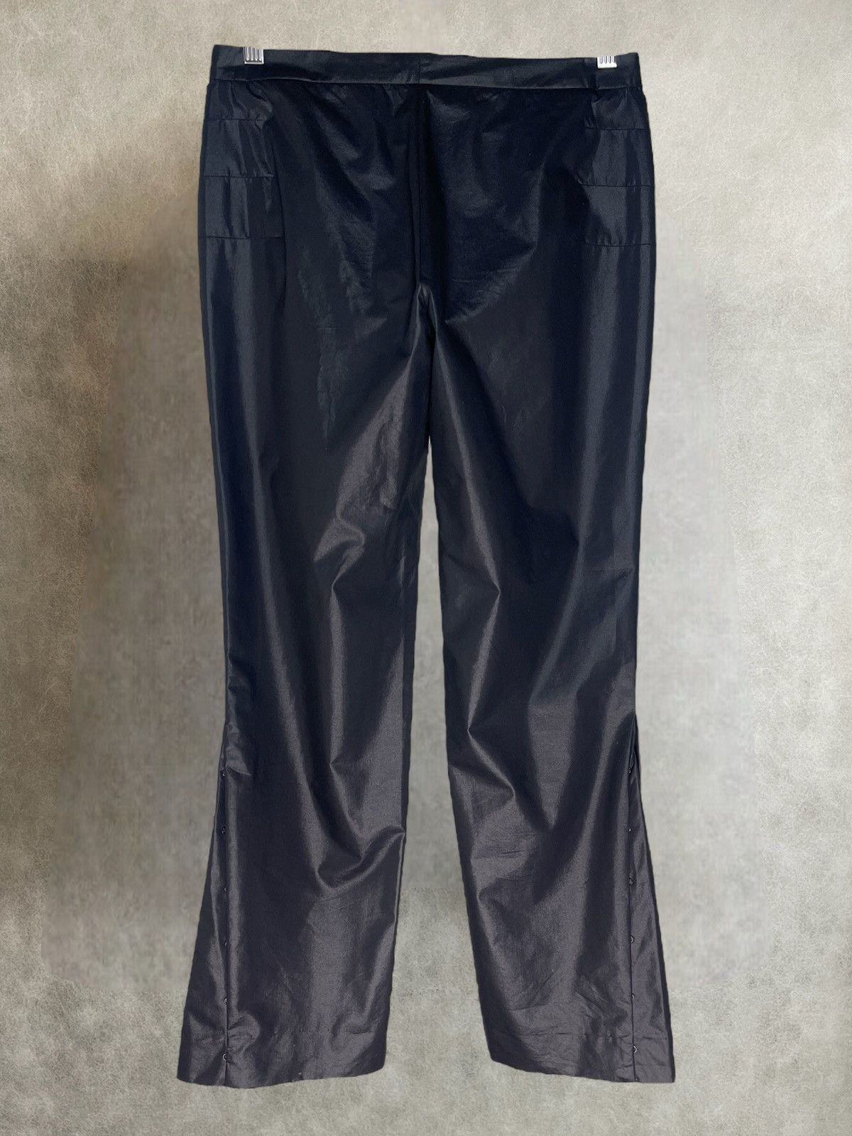 SS2000 Costume National flared coated nylon trousers