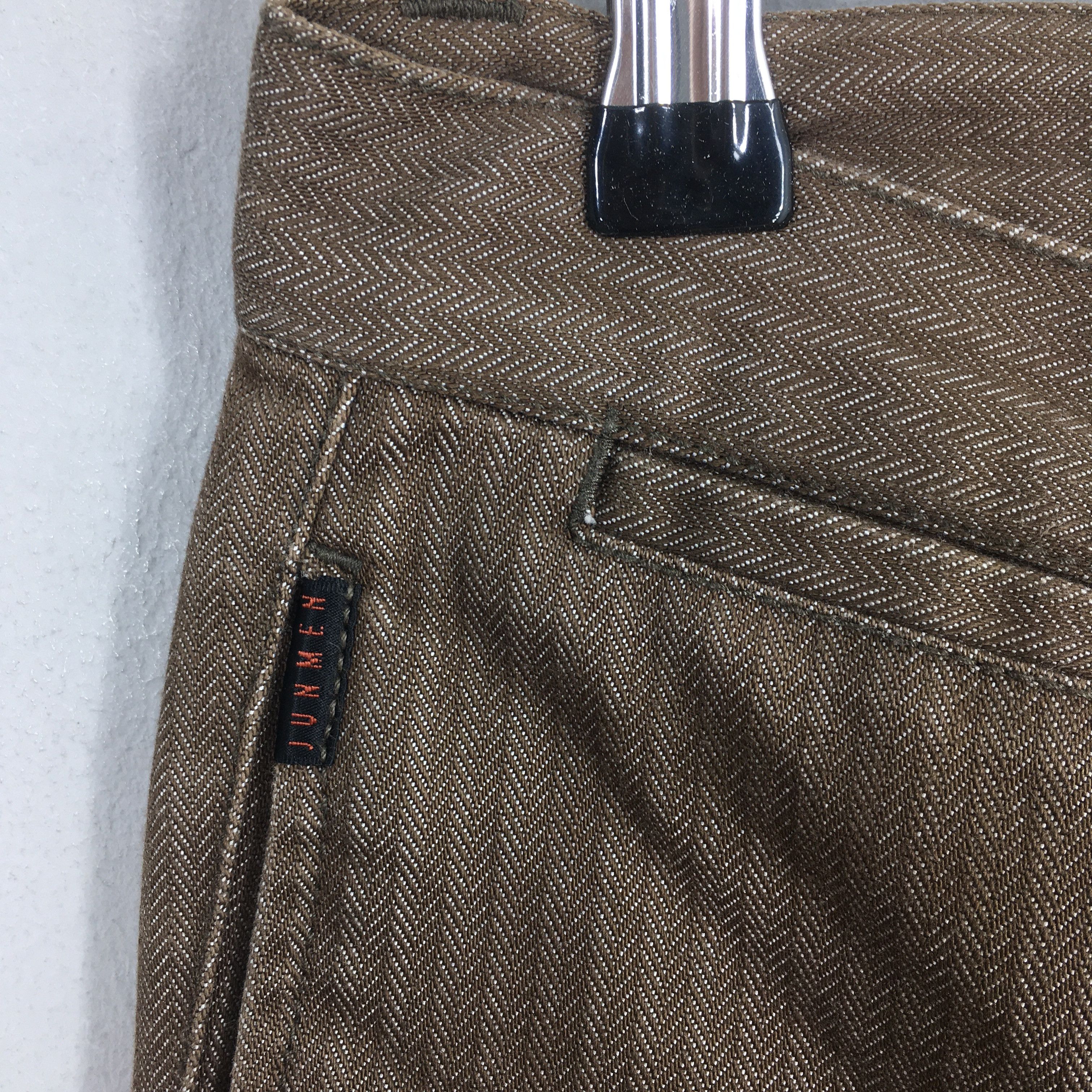 JUN MEN Size 29x30 Junmen Japan Herringbone Brown Pants Size US 29 - 8 Thumbnail