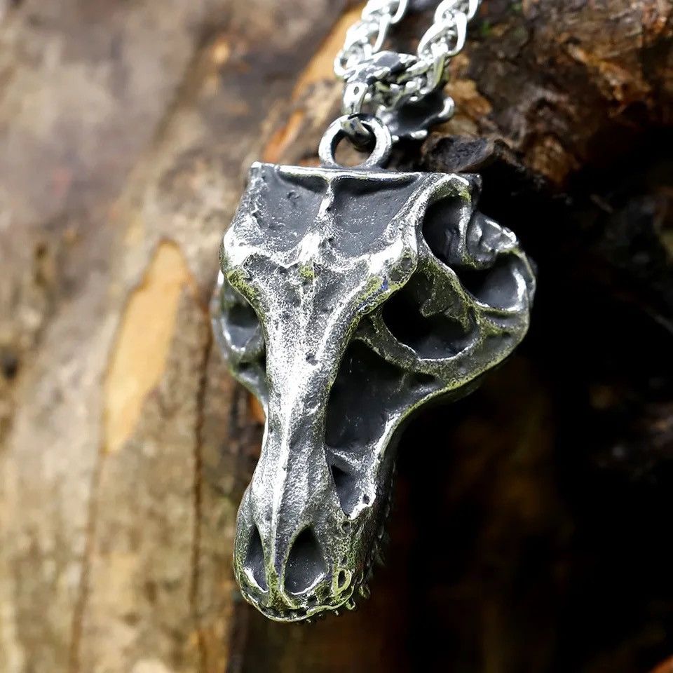 Jewelry Retro Skull Pendant Necklace Size ONE SIZE - 2 Thumbnail