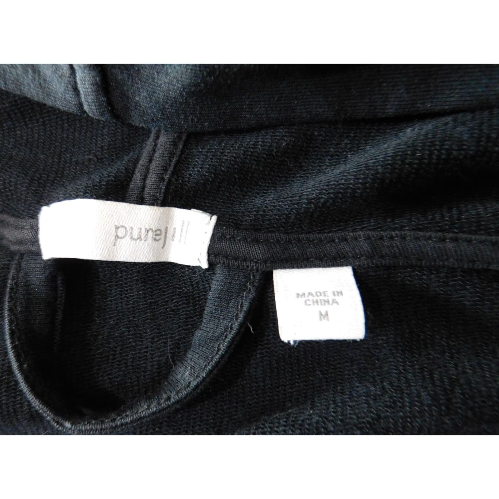 J. Jill J. Jill Jacket Womens Medium Black Knit Zip Regular Fit Basic Jacket Casual Fall Spring Stretch Size M / US 6-8 / IT 42-44 - 5 Thumbnail