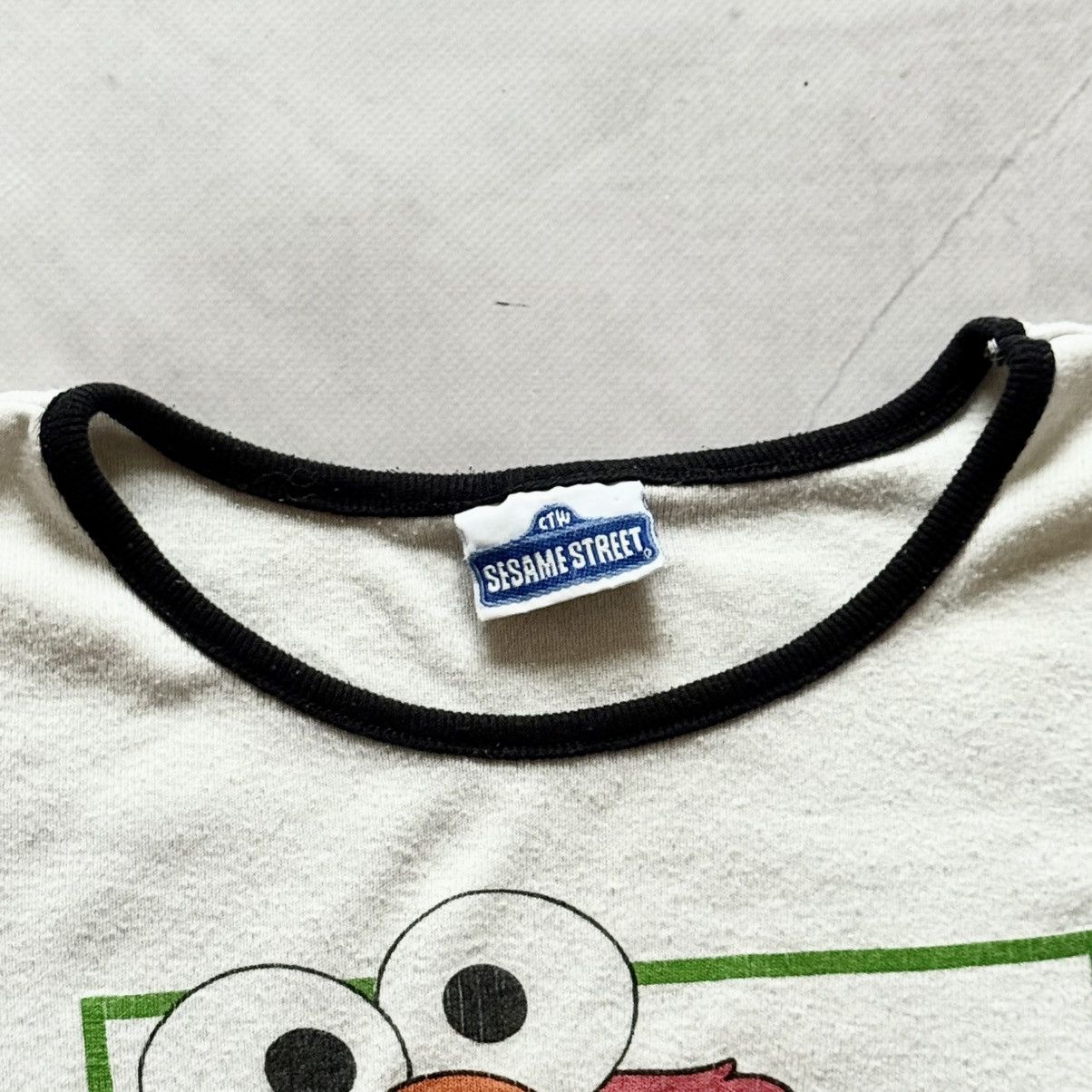 Mtv RARE 90s Sesame Street Elmo Big Logo Vintage T Shirt Tee Y2K Size XS / US 0-2 / IT 36-38 - 4 Thumbnail