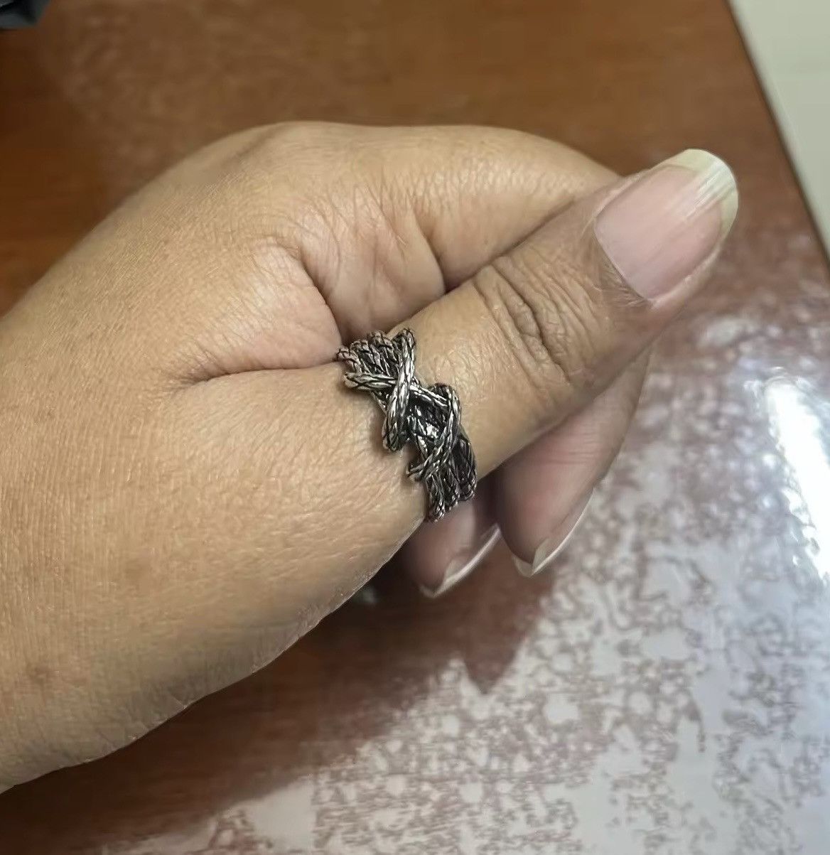 Japanese Brand × Jewelry Woven Rope Ring Resizeable Size ONE SIZE - 5 Thumbnail