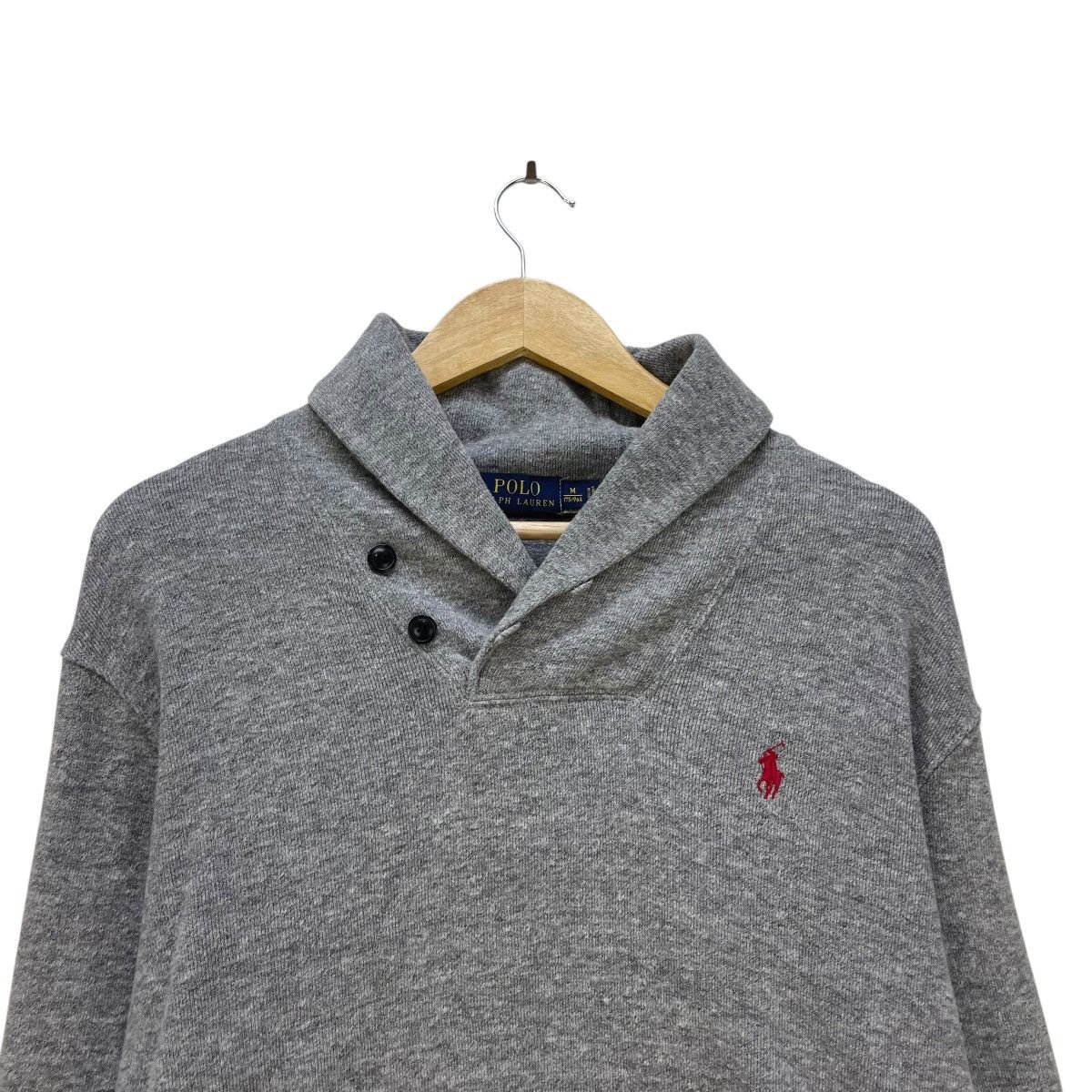 Polo Ralph Lauren 💥Polo Ralph Lauren Shawl Collar Pullover Sweatshirt Size US M / EU 48-50 / 2 - 3 Thumbnail
