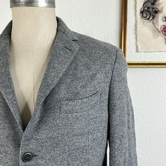Corneliani Corneliani Quilted Wool Cashmere Blazer Size 40R - 2 Thumbnail
