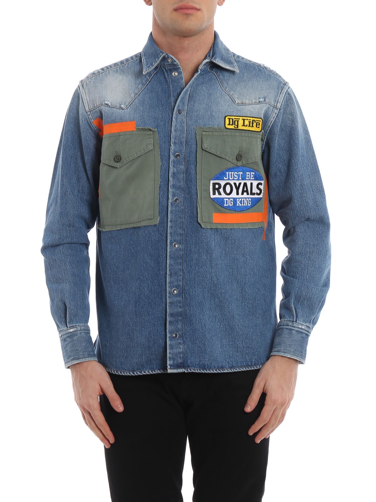 Dolce & Gabbana o1y0125 Denim Shirt in Blue Size US M / EU 48-50 / 2 - 2 Thumbnail
