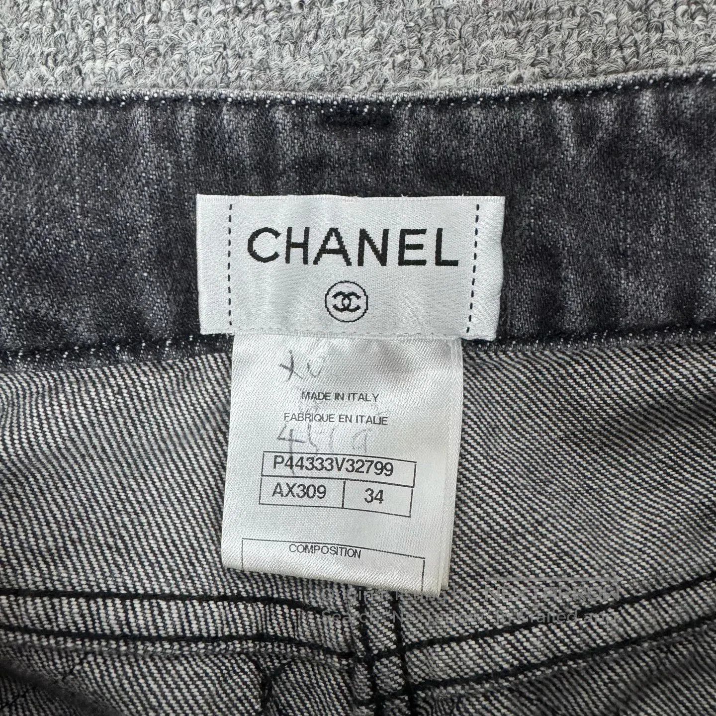 Chanel Chanel size 34 Raster-pattern straight-leg jeans| Size 26" / US 2 / IT 38 - 5 Thumbnail