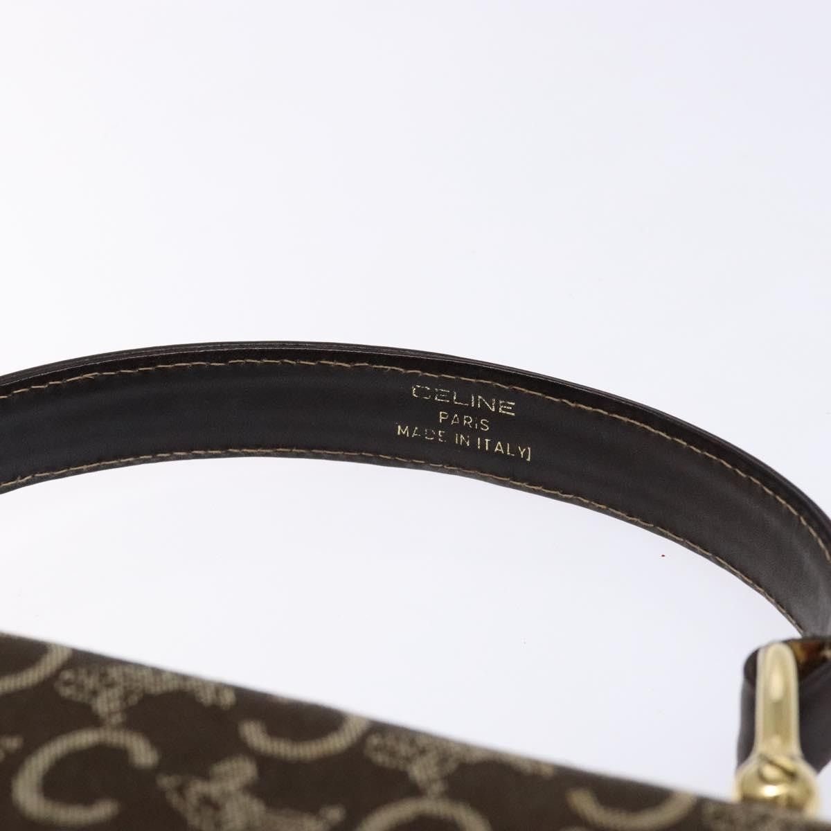 Celine CELINE C Macadam Canvas Hand Bag Brown Gold Size ONE SIZE - 8 Thumbnail