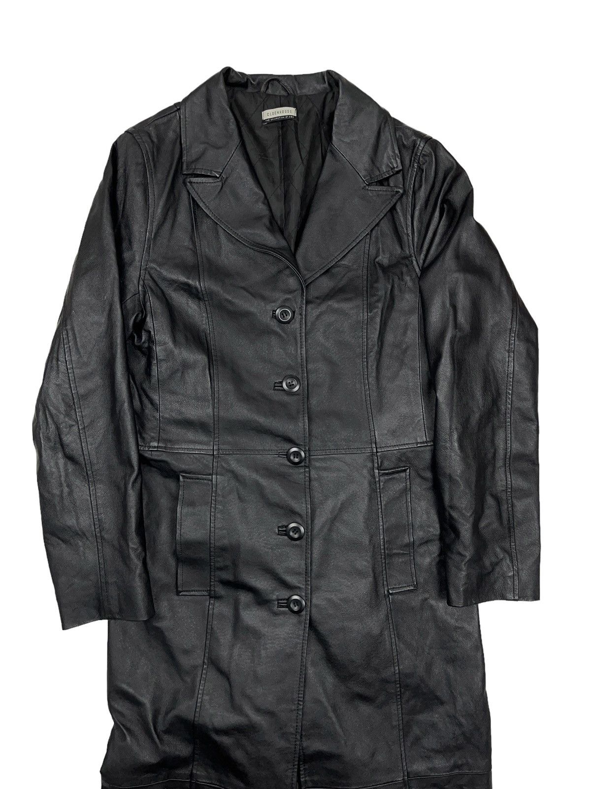 Genuine Leather Vintage Leather Long Coat Jacket Matrix Style Gothic Size S / US 4 / IT 40 - 2 Thumbnail