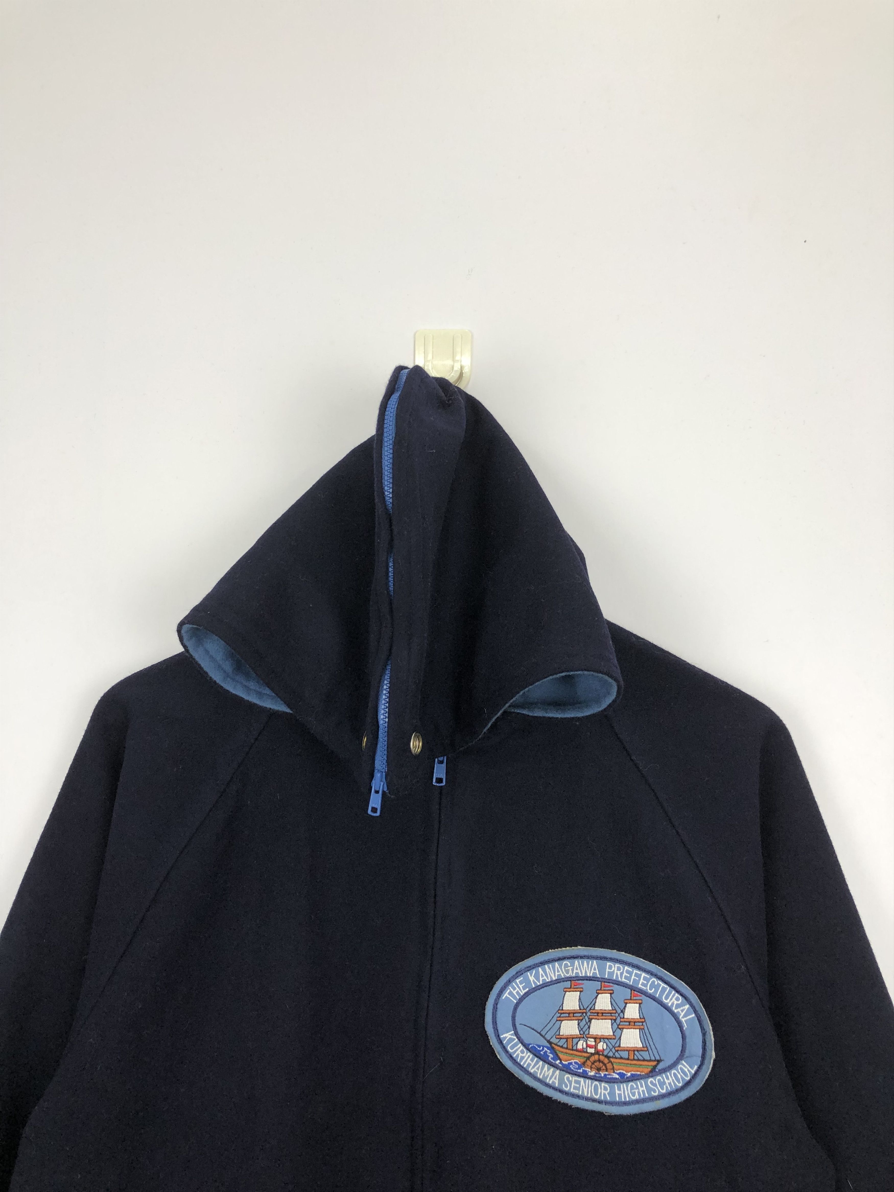Japanese Brand Vintage 80s Kurihama Hoodie Wool Varsity Jacket Hoodie V0355 Size US M / EU 48-50 / 2 - 2 Thumbnail