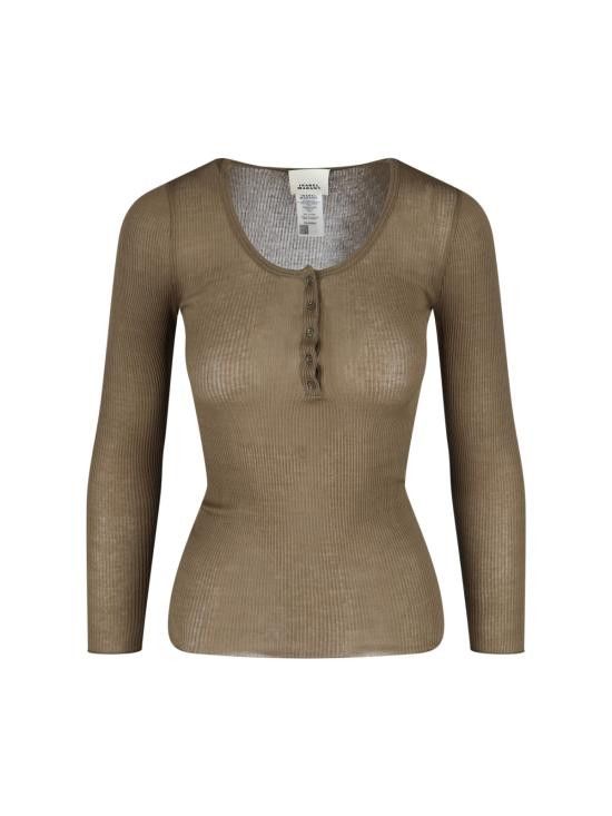 Isabel Marant ISABEL MARANT Women Tops T0020FB C1N03I 67KI Green Size L / US 10 / IT 46 - 1 Thumbnail