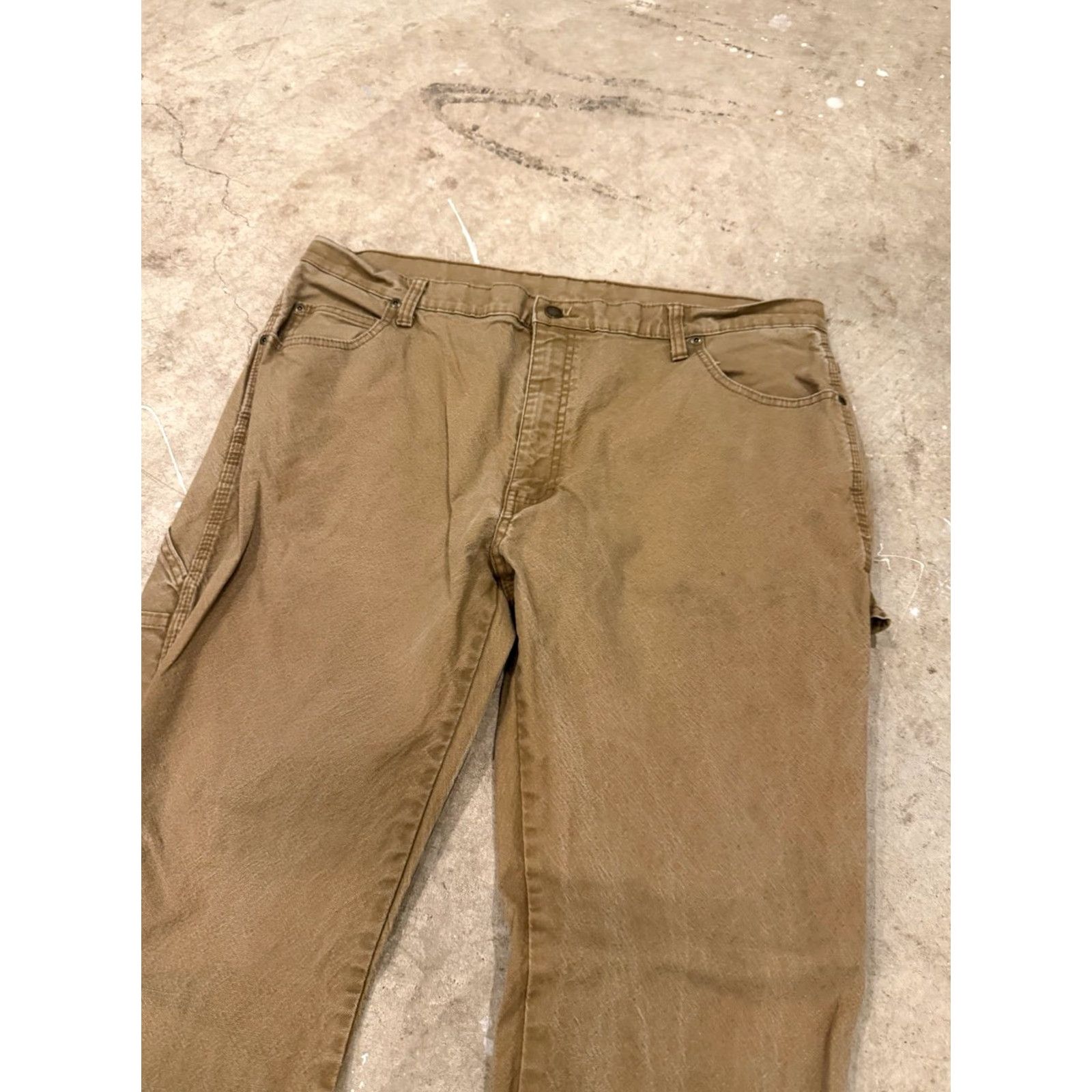 Dickies Dickies Pants Mens 38x32 Brown Carpenter Canvas Workwear Cotton Adult Regular Size US 38 / EU 54 - 5 Thumbnail