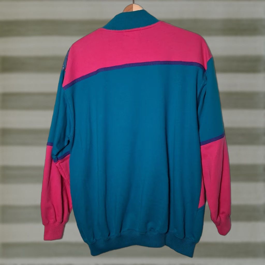 Vintage VINTAGE Blast Full Zip Knit Up Shirt Jacket Women M Geometric Southwest Retro 80s 90s Athleisure Size M / US 6-8 / IT 42-44 - 1 Thumbnail