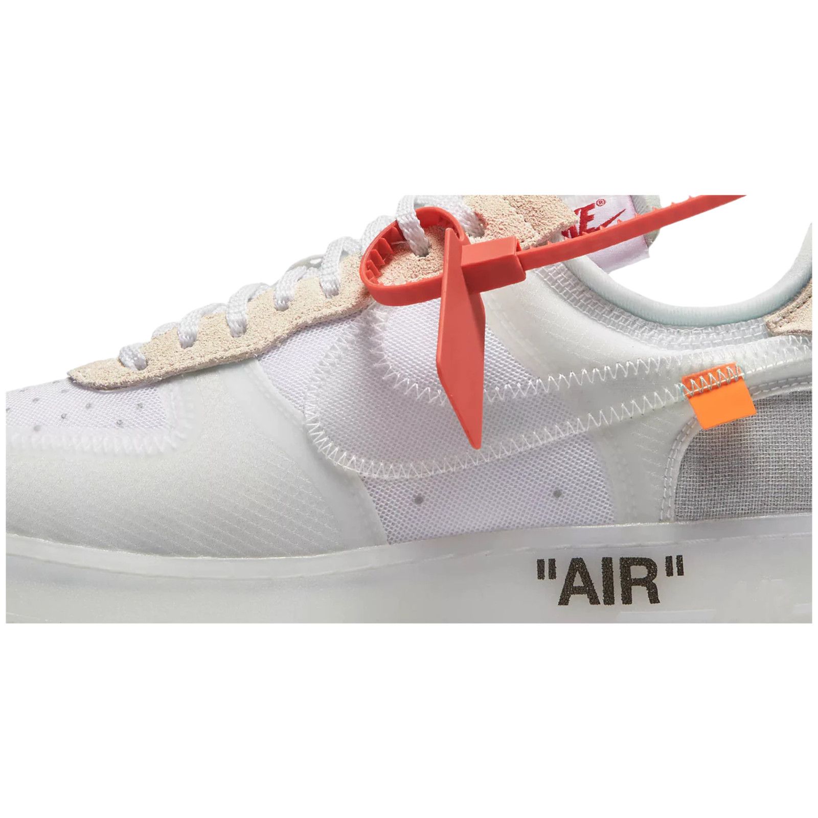 Nike NIKE x OFF-WHITE VIRGIL ABLOH AIR FORCE 1 WHITE Size US 9.5 / EU 42-43 - 3 Thumbnail