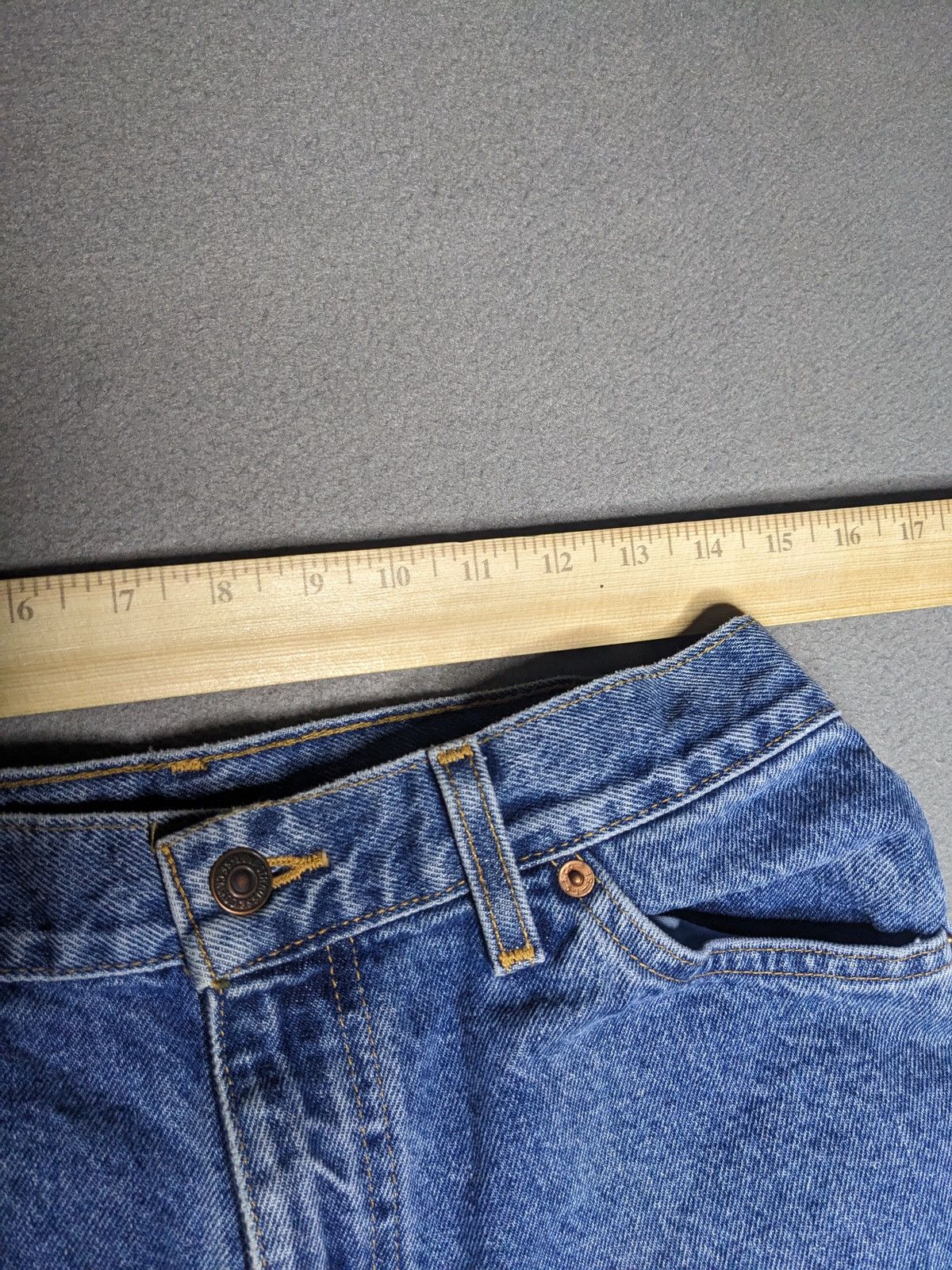 Levi's VINTAGE 90s Levis 550 Orange Tab Jeans High Rise Denim Size 29" - 11 Thumbnail