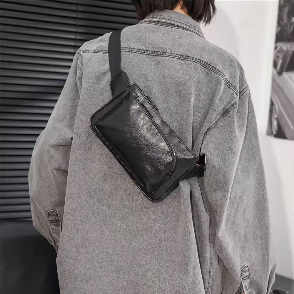 Japanese Brand × Leather Leather Chest Bag Size ONE SIZE - 2 Thumbnail