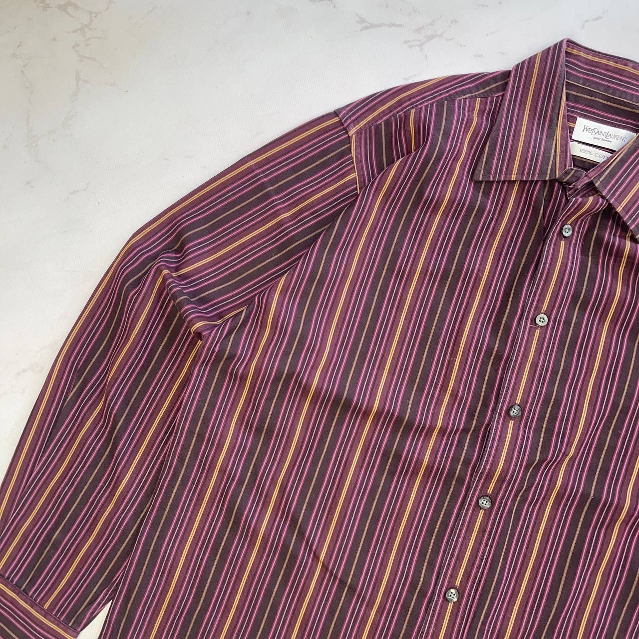Yves Saint Laurent Yves Saint Laurent Long Shirt Vintage 90s Streetwear Sz L Size US L / EU 52-54 / 3 - 3 Thumbnail