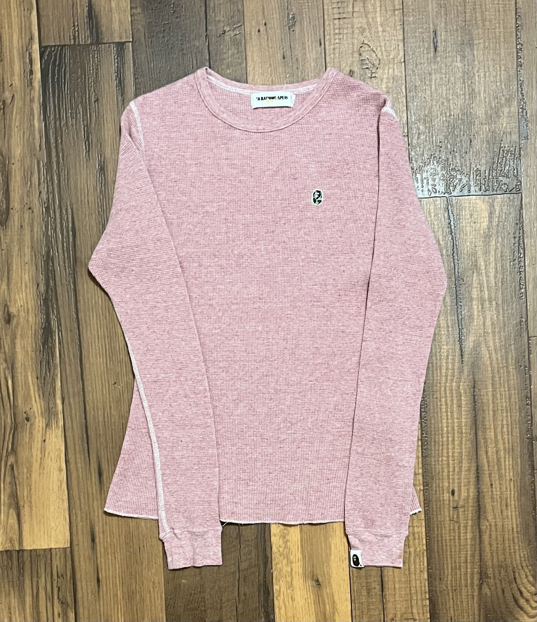 Bape Bape long sleeve thermal tee shirt Size S / US 4 / IT 40 - 1 Thumbnail