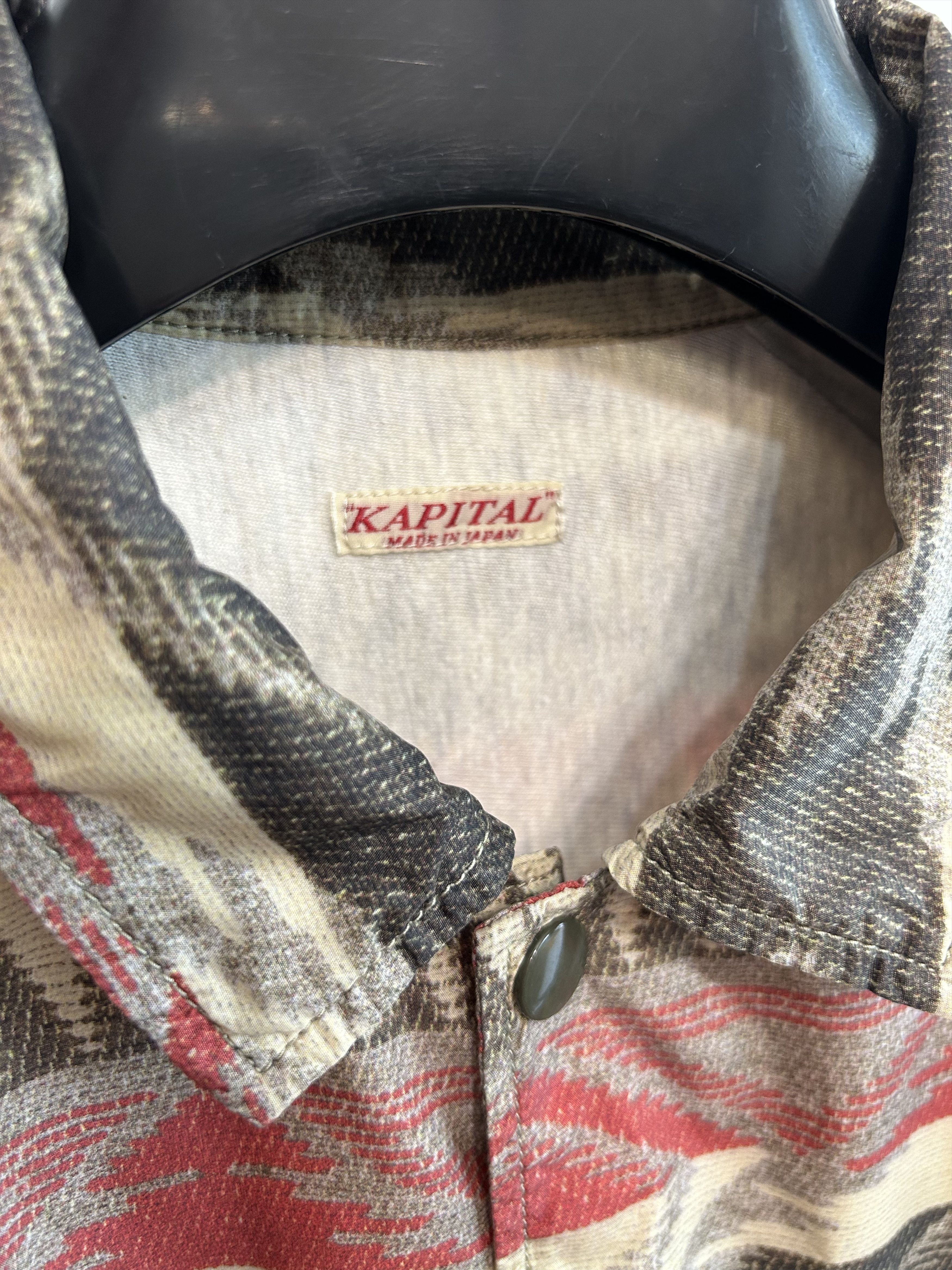 Kapital KAPITAL Southwestern Leather-Trimmed Coat Size US M / EU 48-50 / 2 - 4 Thumbnail