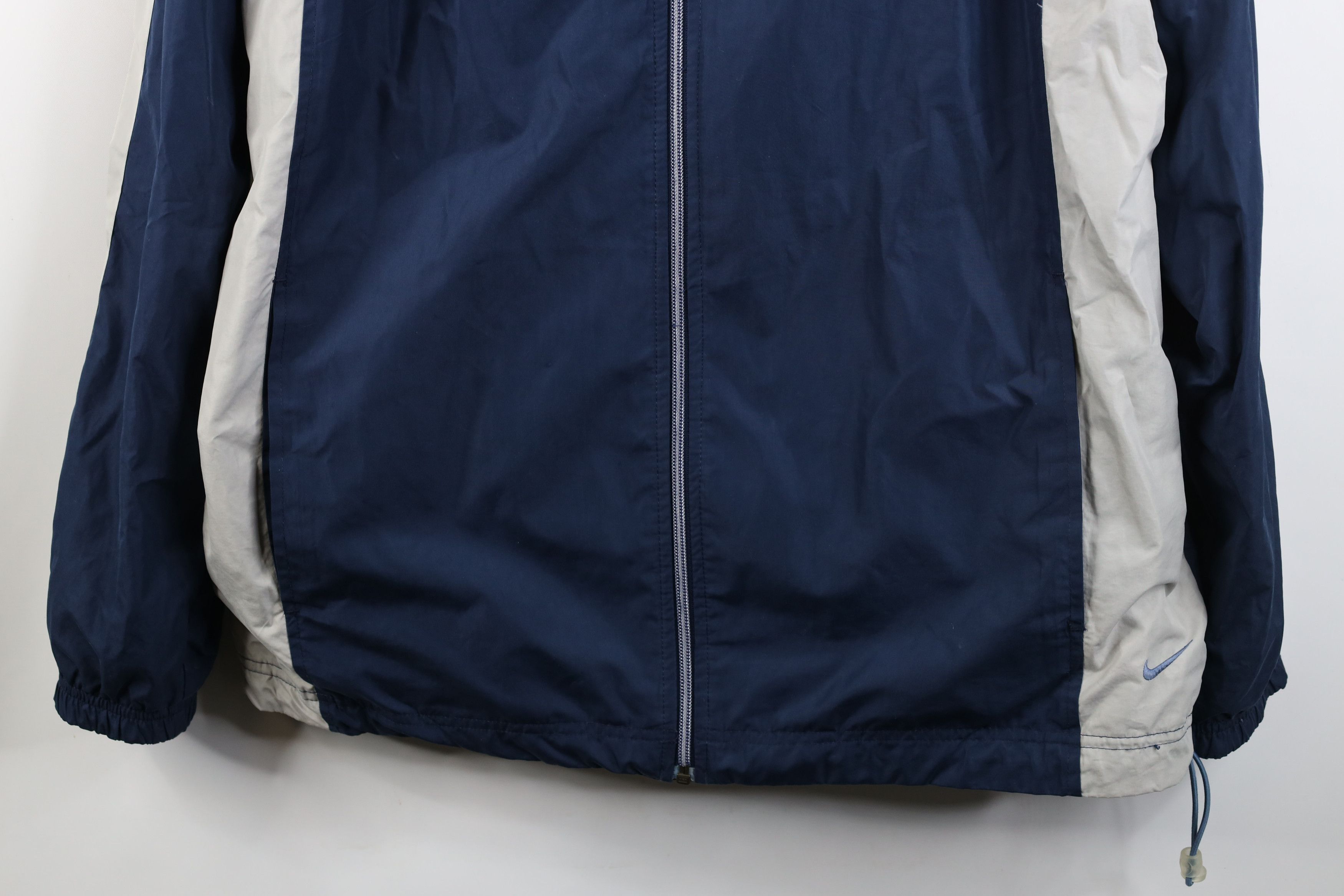 Nike Vintage Nike Scott Mini Swoosh Lined Windbreaker Jacket Blue Size US L / EU 52-54 / 3 - 3 Thumbnail