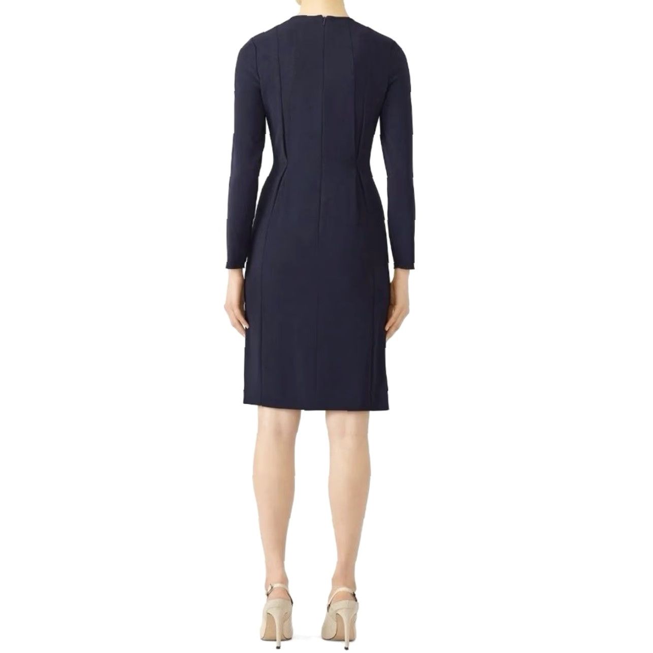 Vintage VINTAGE L.K. Bennett Navy Crepe Jessica Dress Sheath Size US 6 Size M / US 6-8 / IT 42-44 - 2 Thumbnail