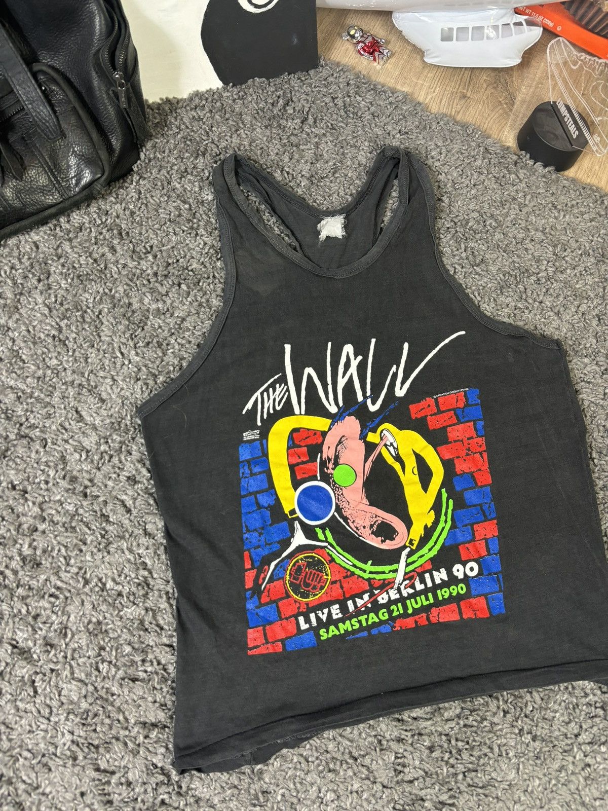 Band Tees × Pink Floyd × Vintage Pink Floyd Vintage 90s Og 1990 The Wall Tour Band Rock Tee Size US M / EU 48-50 / 2 - 2 Thumbnail