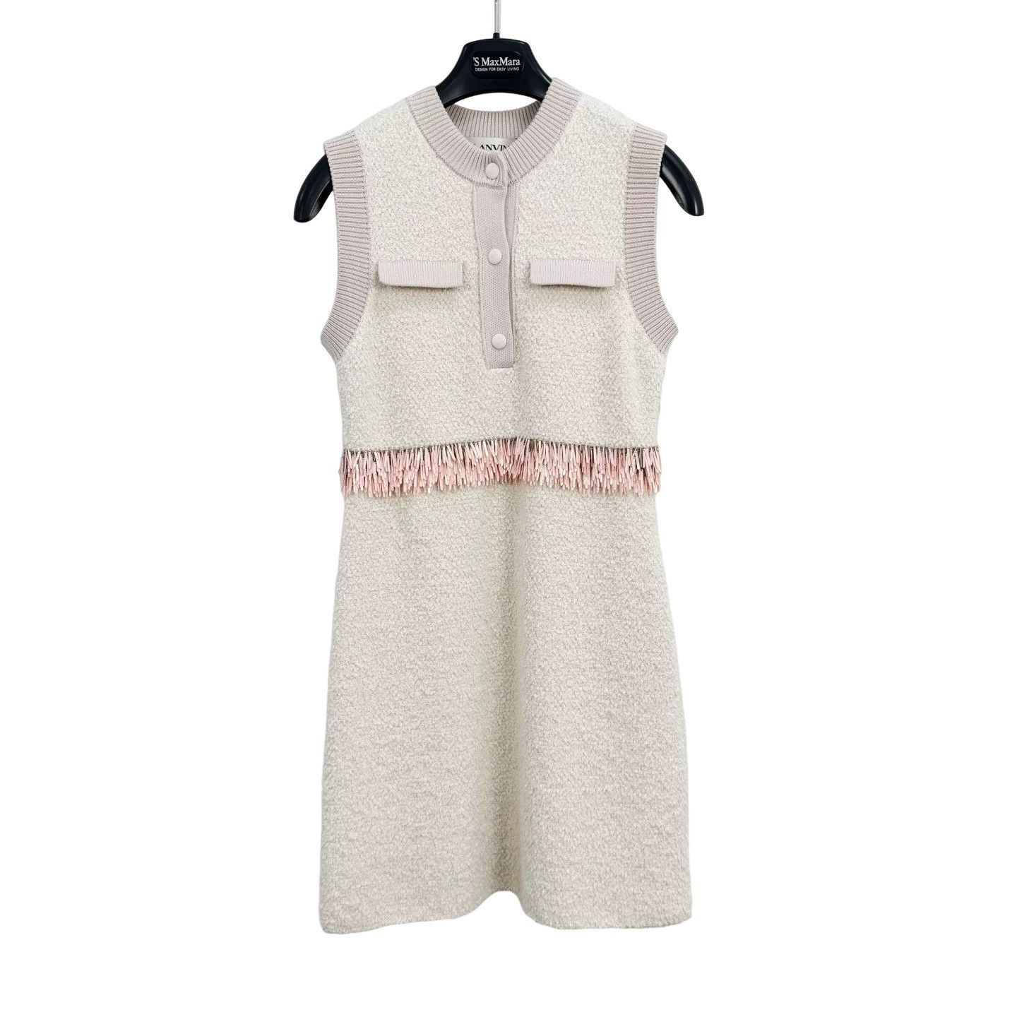 Lanvin Lanvin Sequin Trim Sleeveless Mini Dress Size S Size S / US 4 / IT 40 - 1 Thumbnail