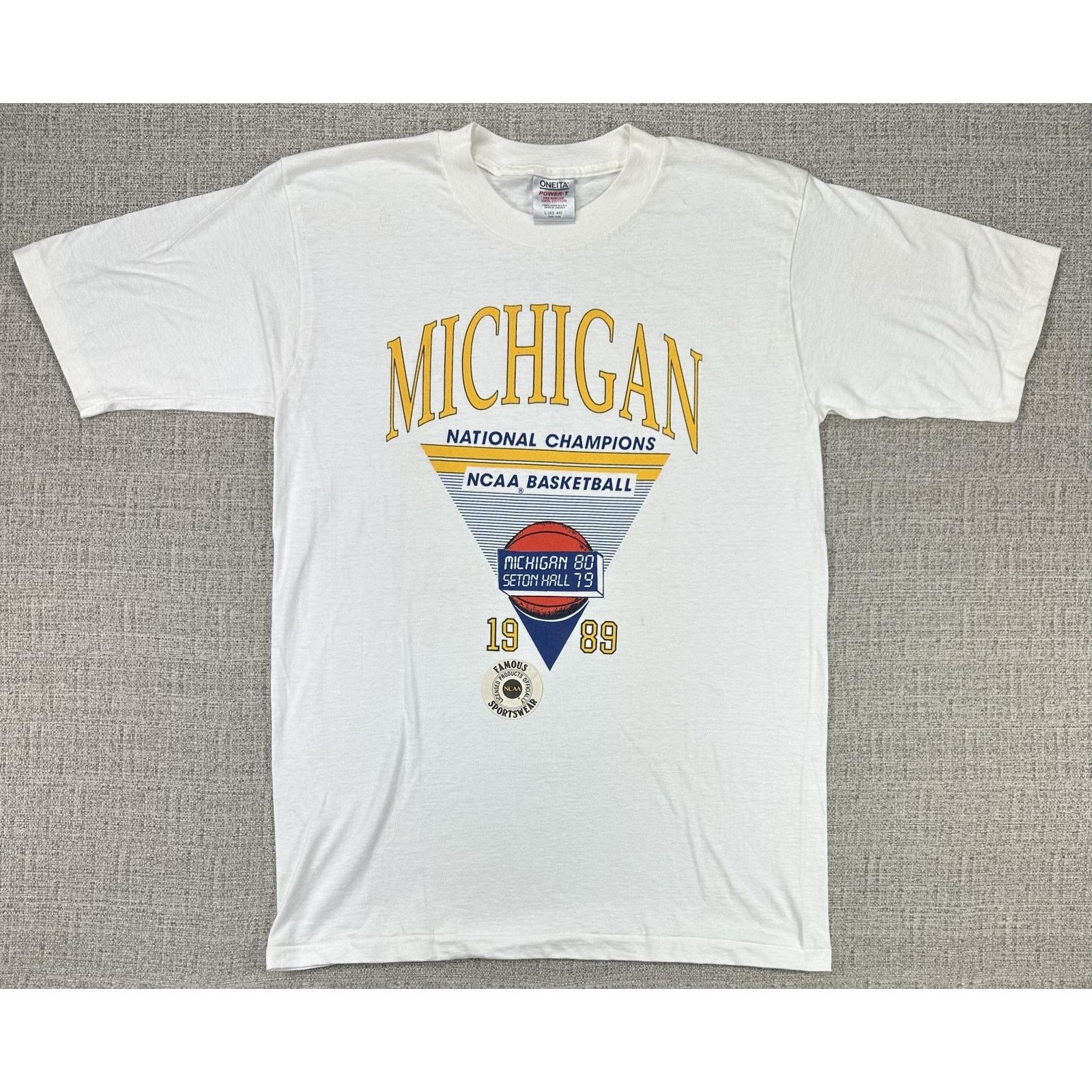 Other Michigan Wolverines Shirt Sz L Basketball 1989 Champions Size US L / EU 52-54 / 3 - 1 Thumbnail