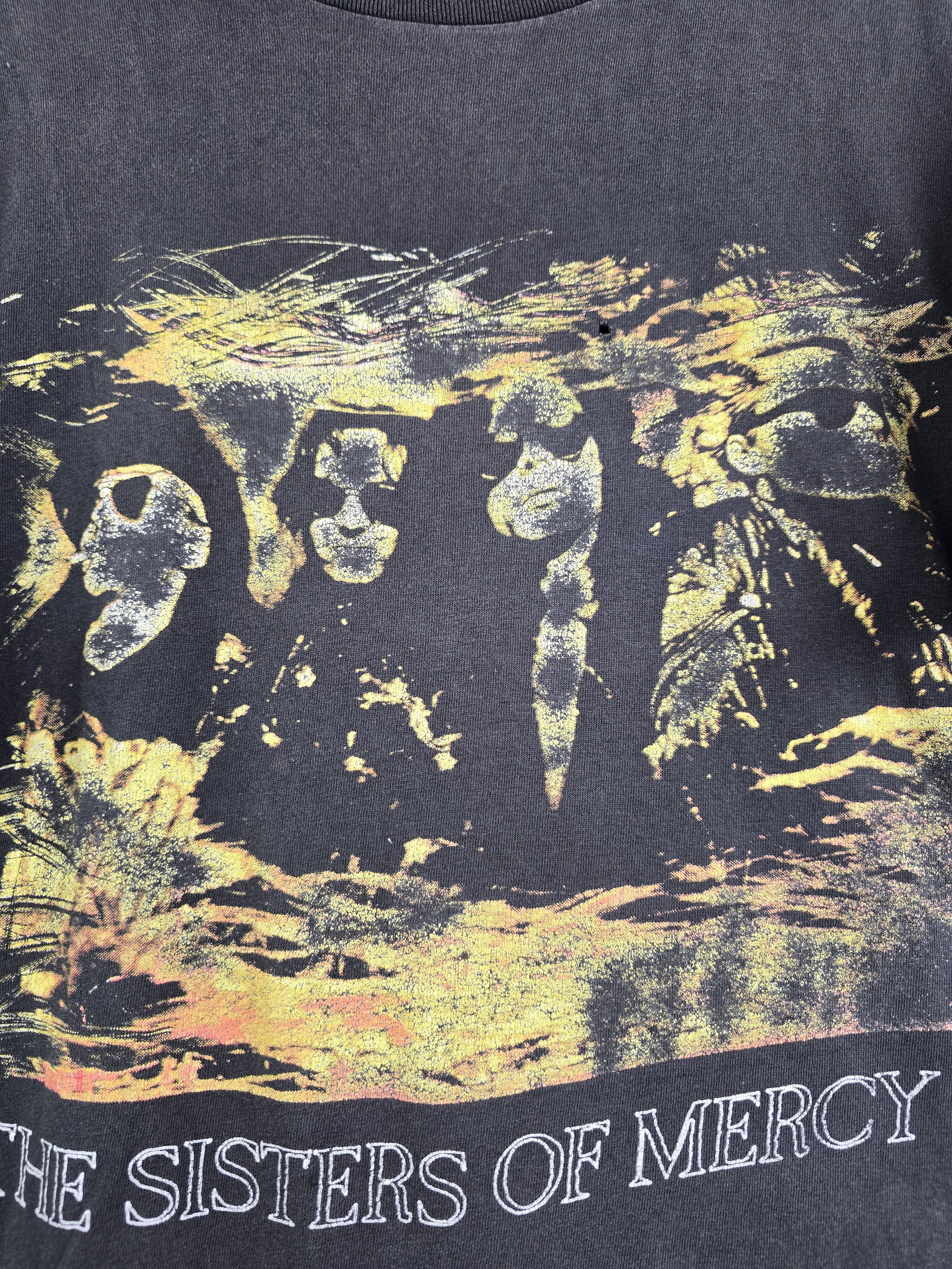 Band Tees × Vintage 90s The Sisters of Mercy Vision Thing Tour XL 22" 27" Size US XL / EU 56 / 4 - 4 Thumbnail
