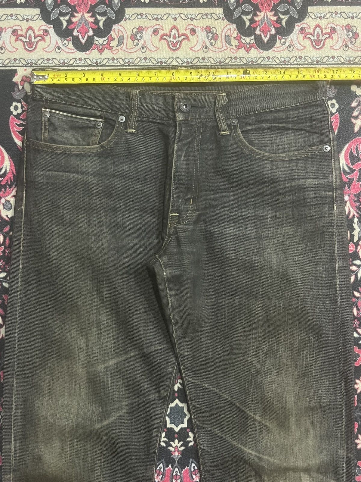 Kapital Japanese Back Number Rusty Wash Tight Straight Selvedge Jean Size US 32 / EU 48 - 14 Thumbnail