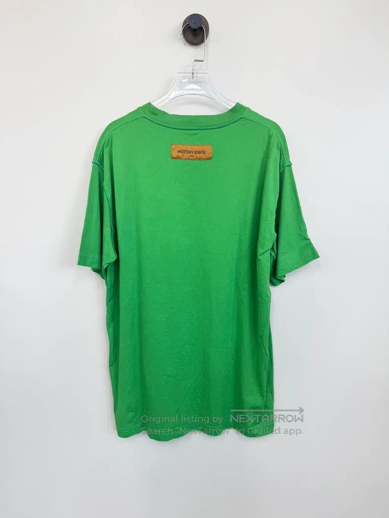 Louis Vuitton Louis Vuitton Green embossed letter logo short sleeve Size US L / EU 52-54 / 3 - 2 Thumbnail