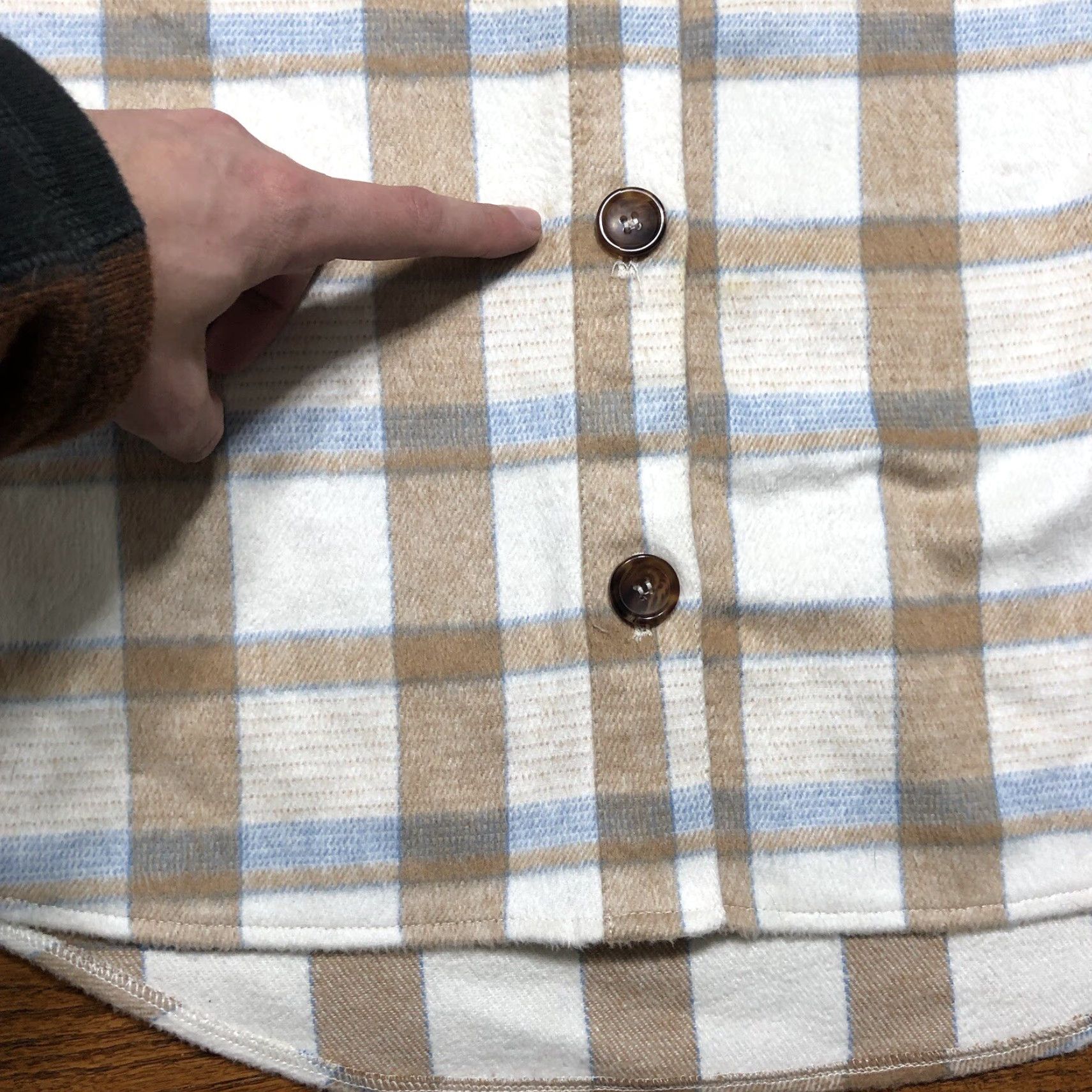 Anthropologie Anthropologie Avec Les Filles Shacket Brown White Plaid Button Up Jacket Womens Small Outdoor Classic Designer Vintage Touch Size S / US 4 / IT 40 - 3 Thumbnail