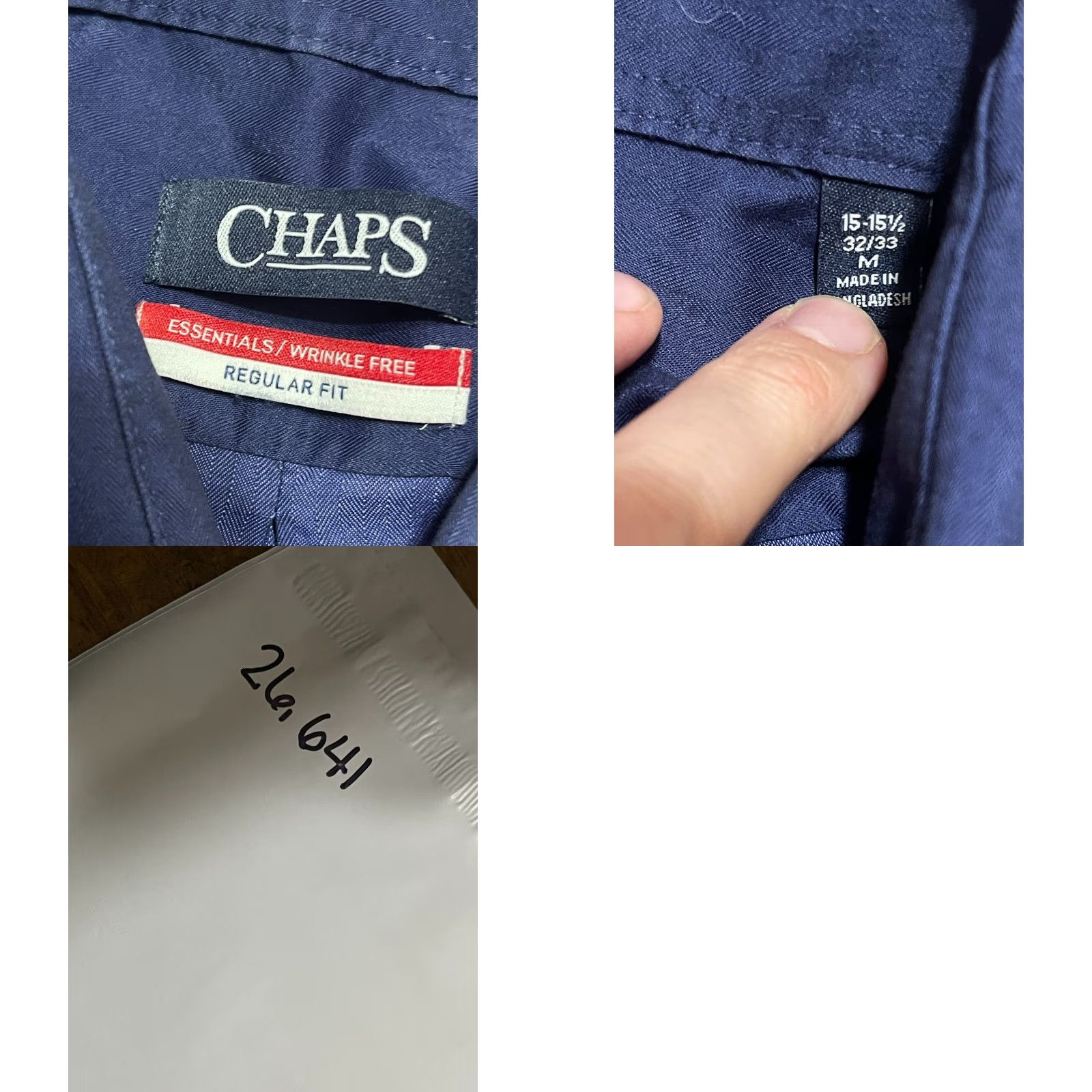 Chaps VINTAGE Chaps Shirt Men’s Size 15-15.5 32/33 Medium Blue Regular Fit Button Up Long Sleeve Collared Shirt Mens Regular Size US M / EU 48-50 / 2 - 8 Thumbnail