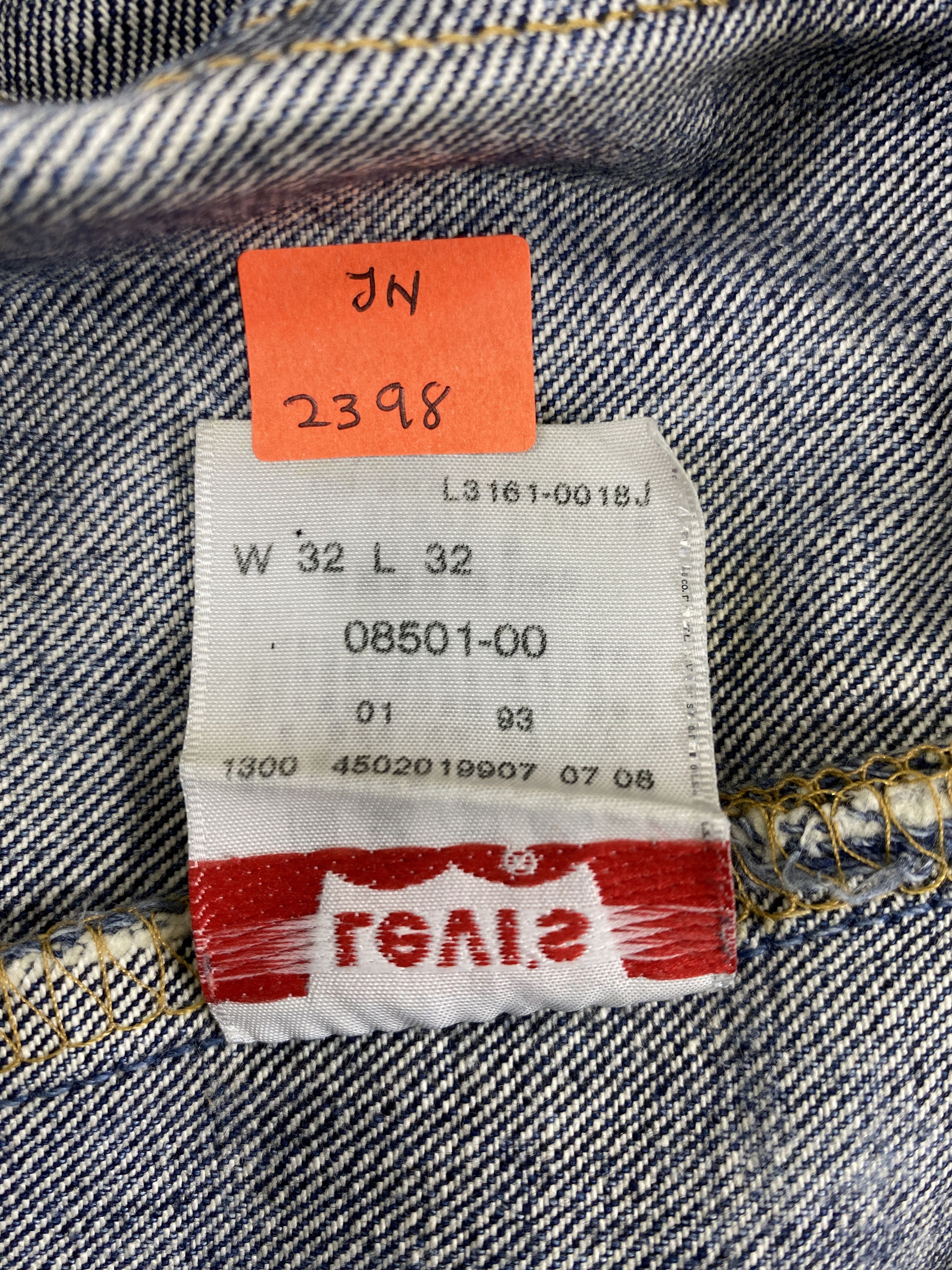 Japanese Brand Faded Blue Vintage Levi's 501 Jeans 33x32 Denim-JN2398 Size US 33 - 9 Thumbnail